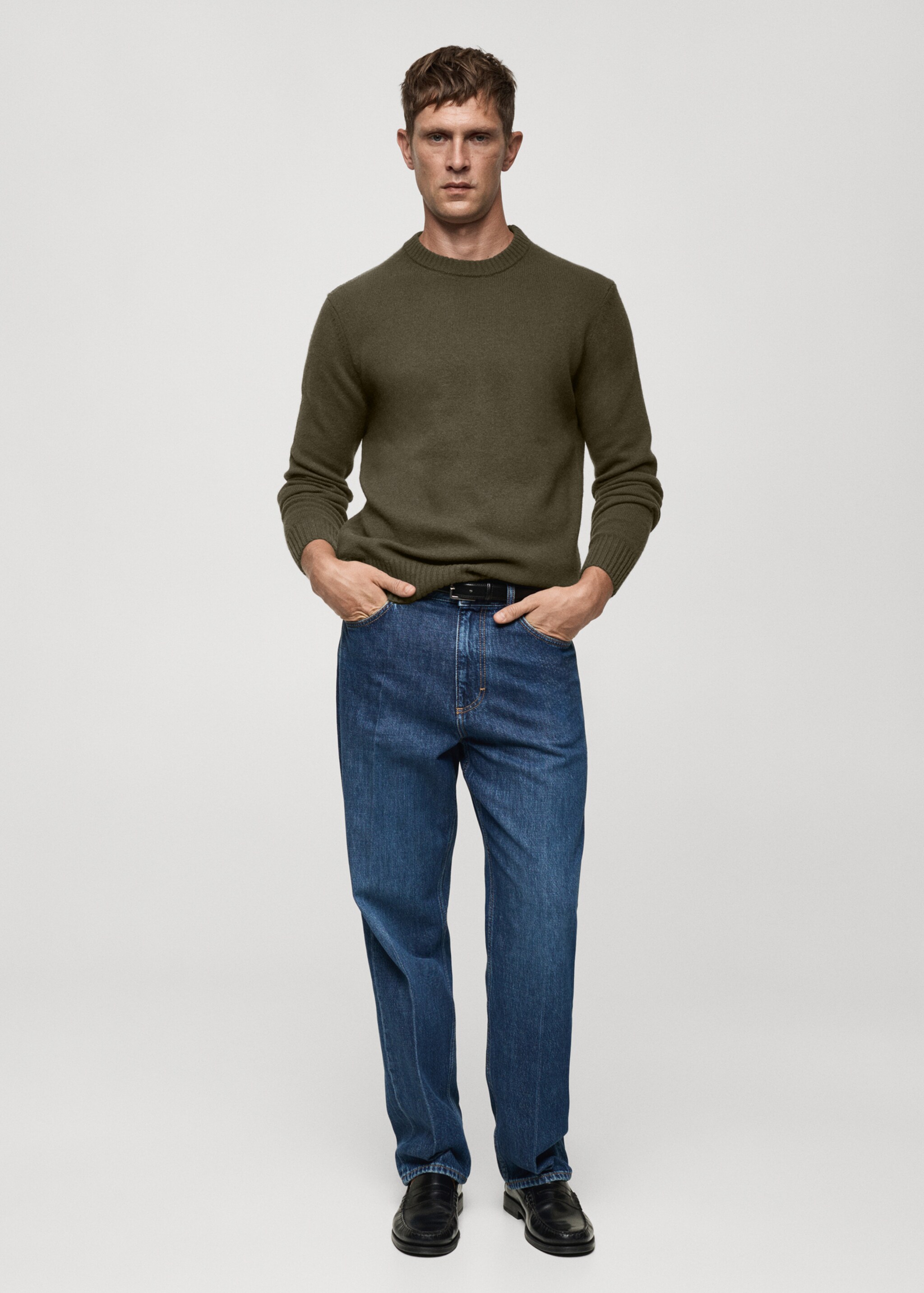 Natural fibre coaster sweater - General plane, Khaki. Ref: 77027934-00.