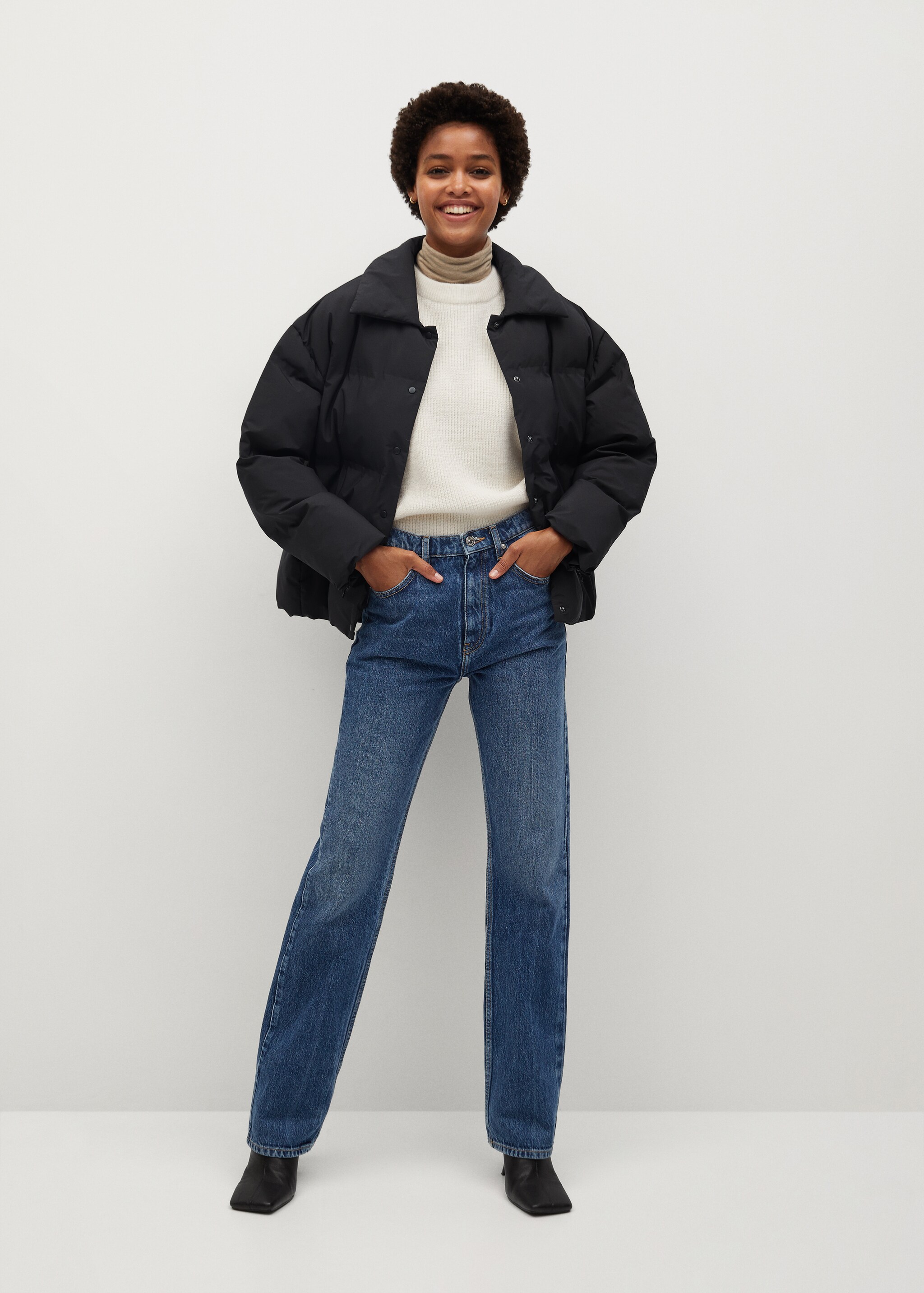 Prošívaný anorak oversize - Celkový náhled