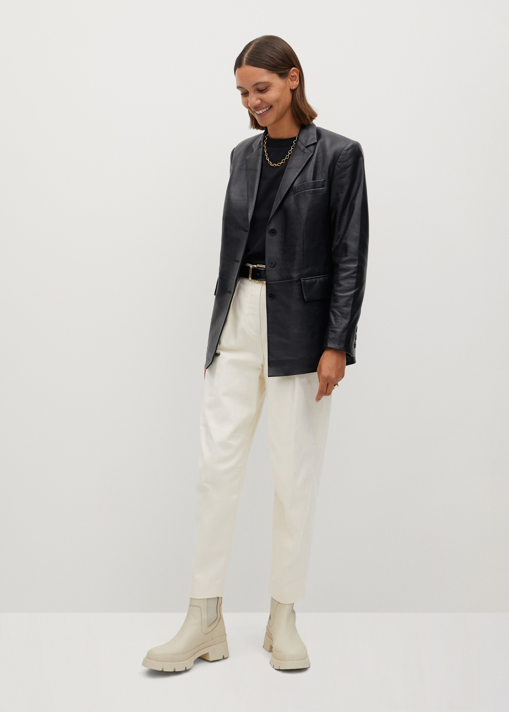 Pantalones slouchy algodón orgánico - Plano general