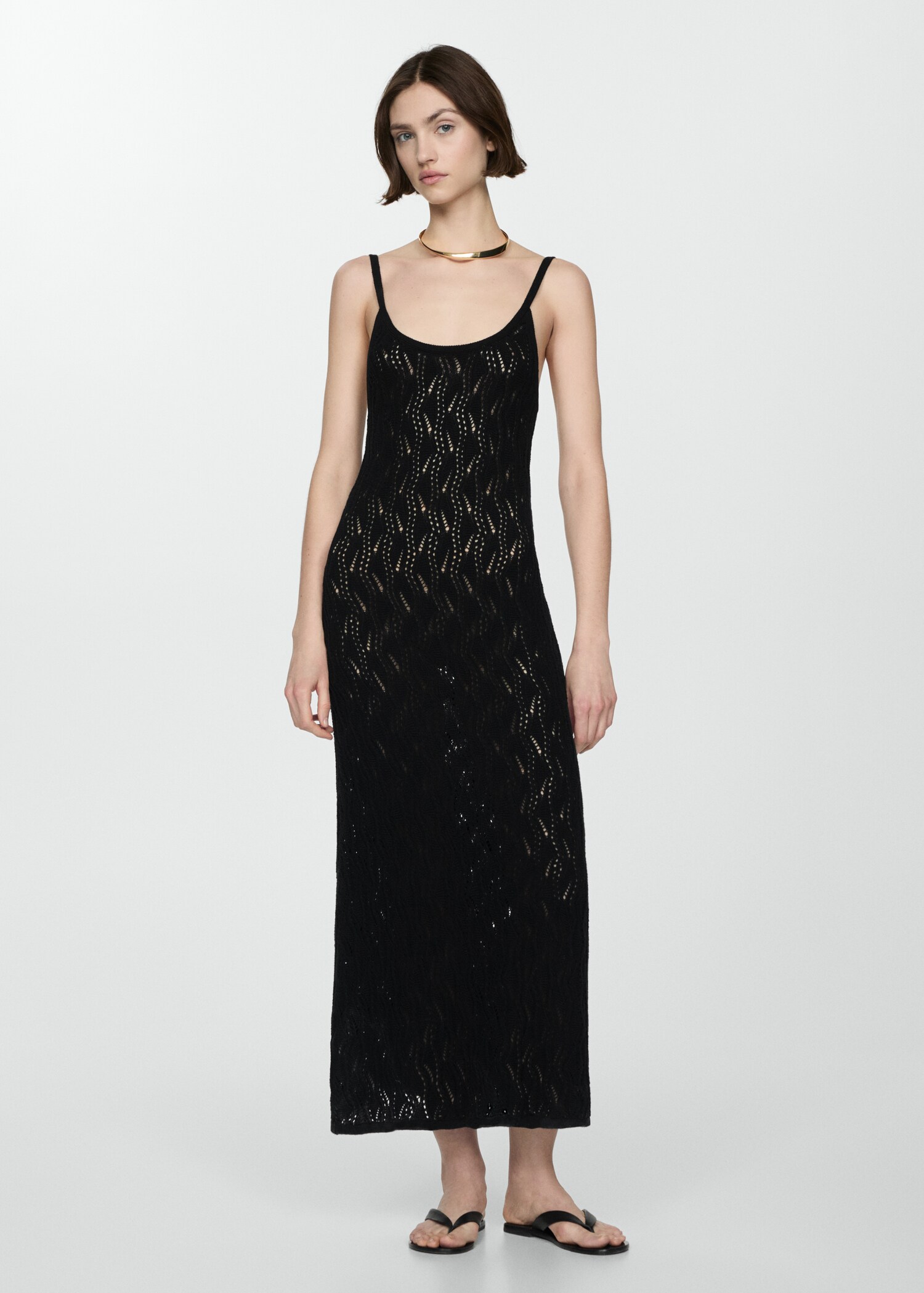 Robe longue crochet - Plan général