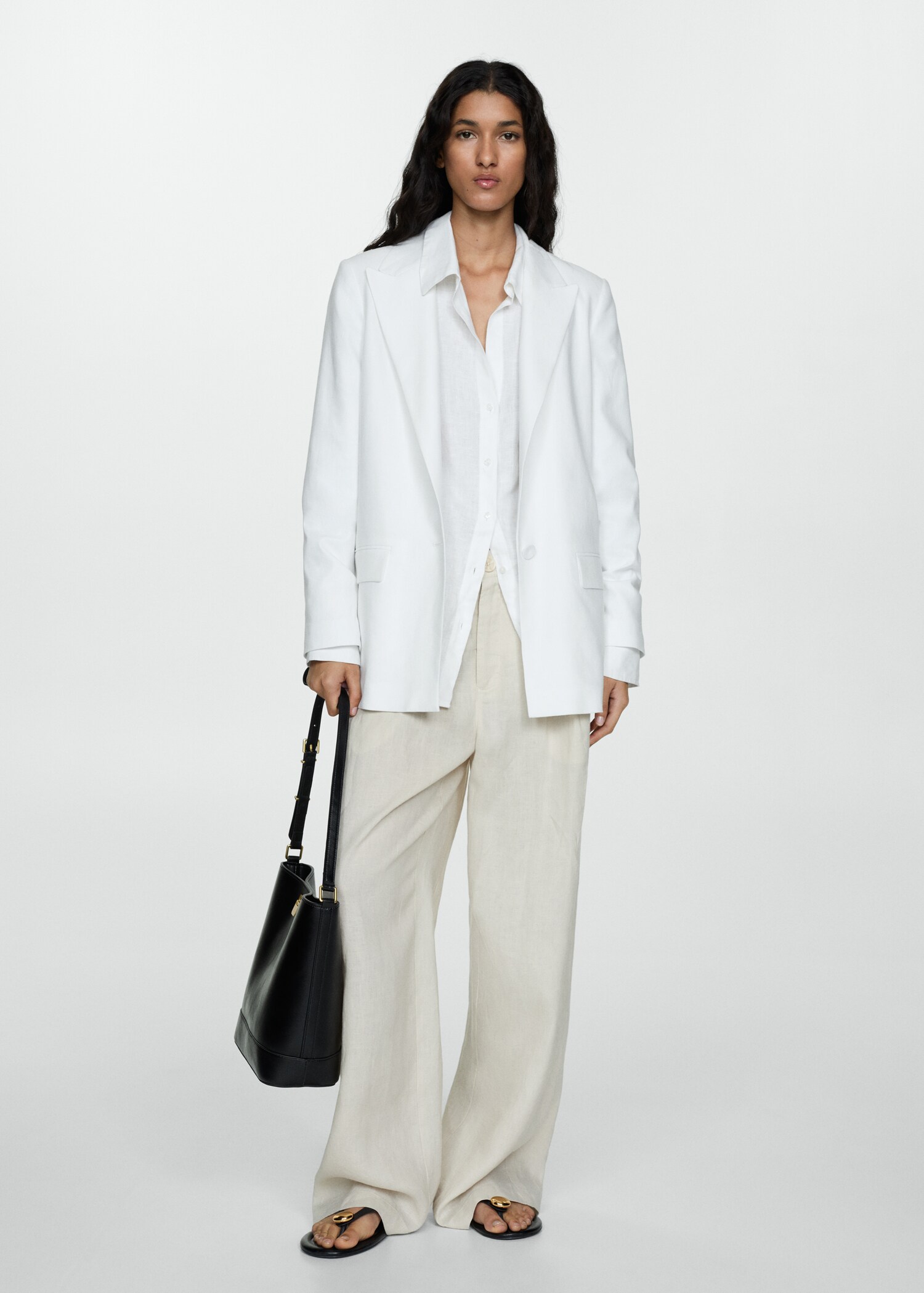 Blazer droit lin - Plan général