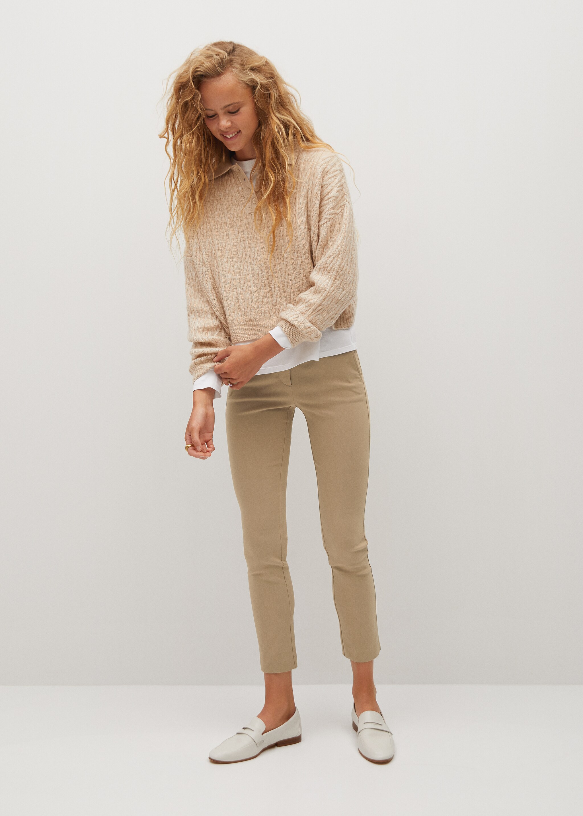 Crop skinny trousers - General plane