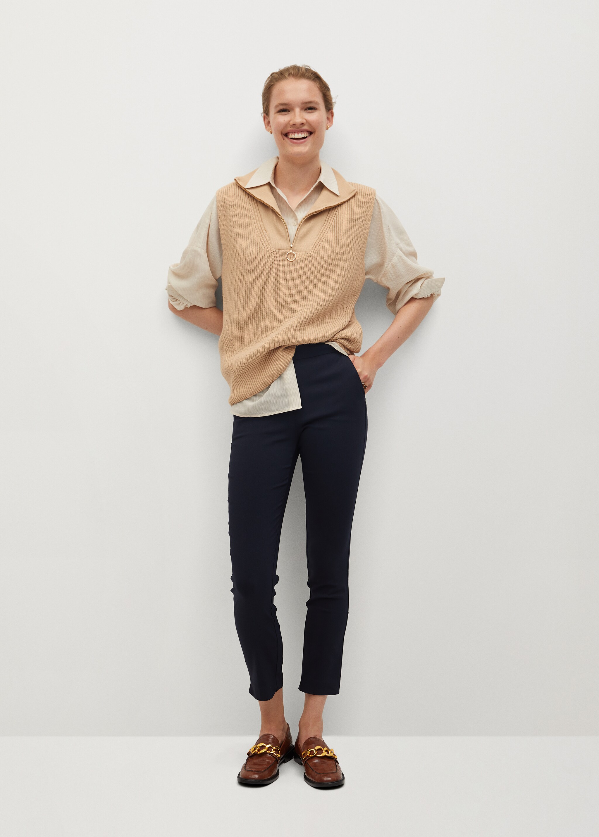 Crop skinny trousers - General plane