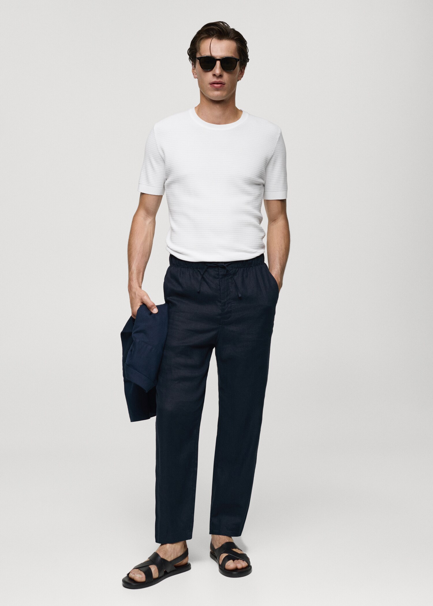 Tencel™ braided knitted t-shirt - General plane