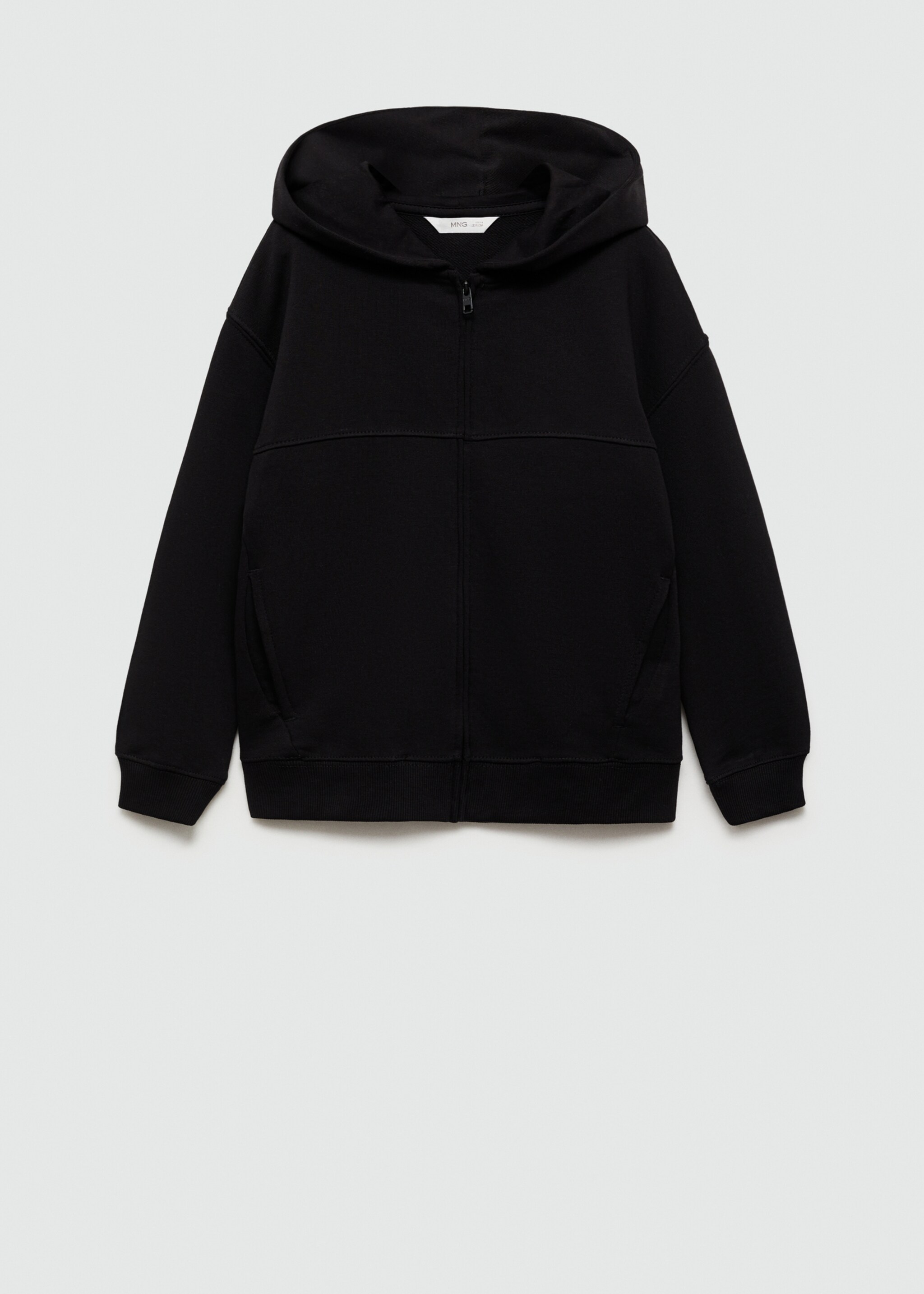 Zipped hoodie - General plane, Black. Ref: 77032923-00.