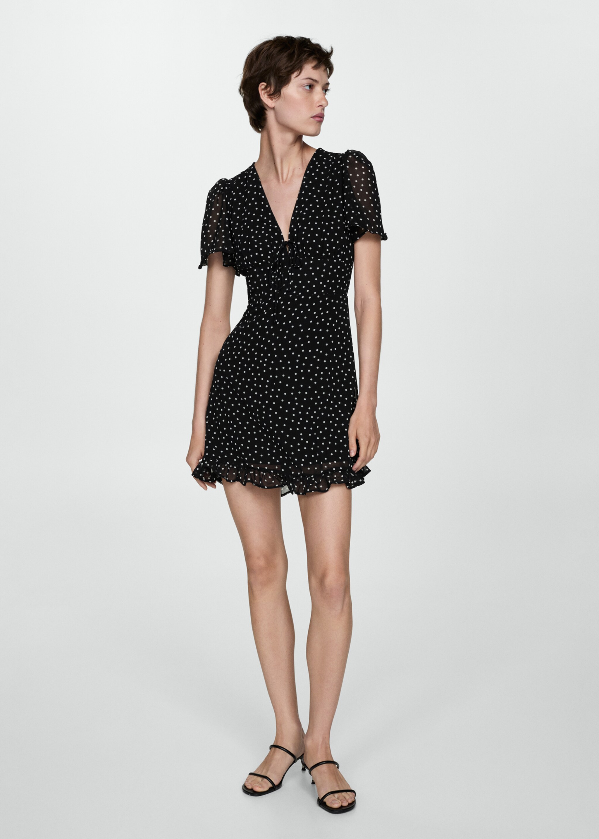 Vestit estampat curt - Pla general