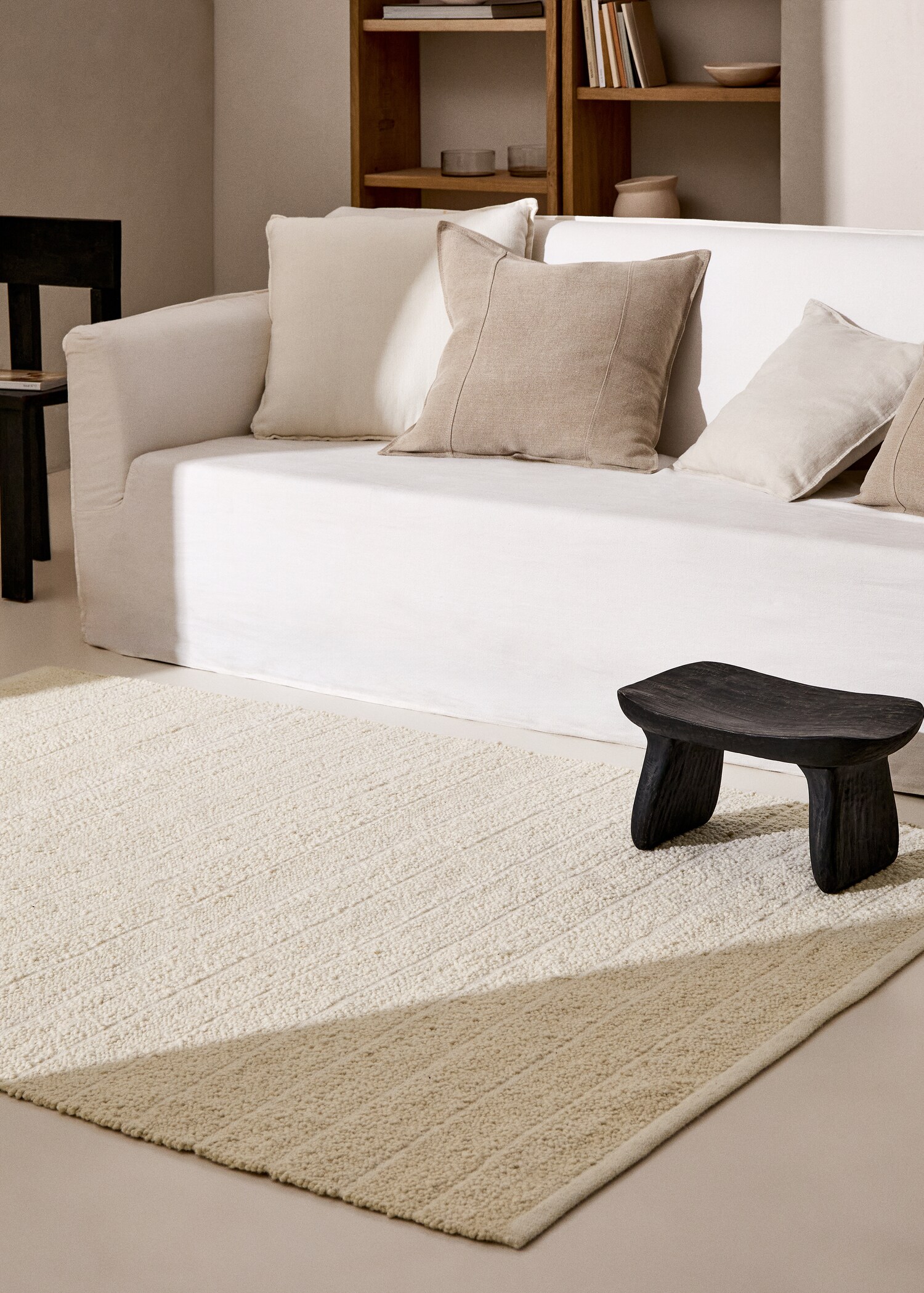 Wool and cotton rug 150x200cm - General plane