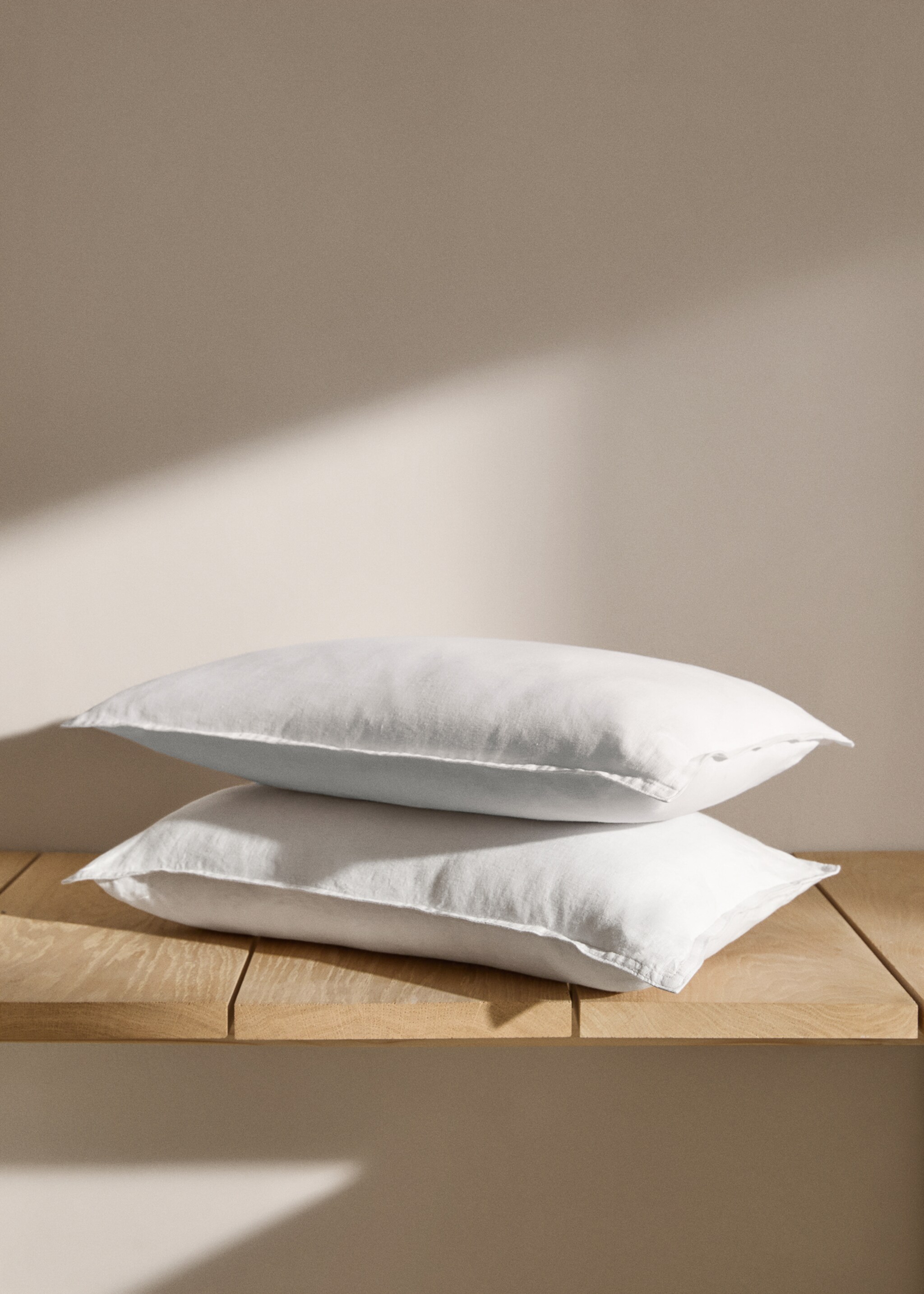 100% linen cushion cover 30x50cm - General plane, White. Ref: 77033279-00.