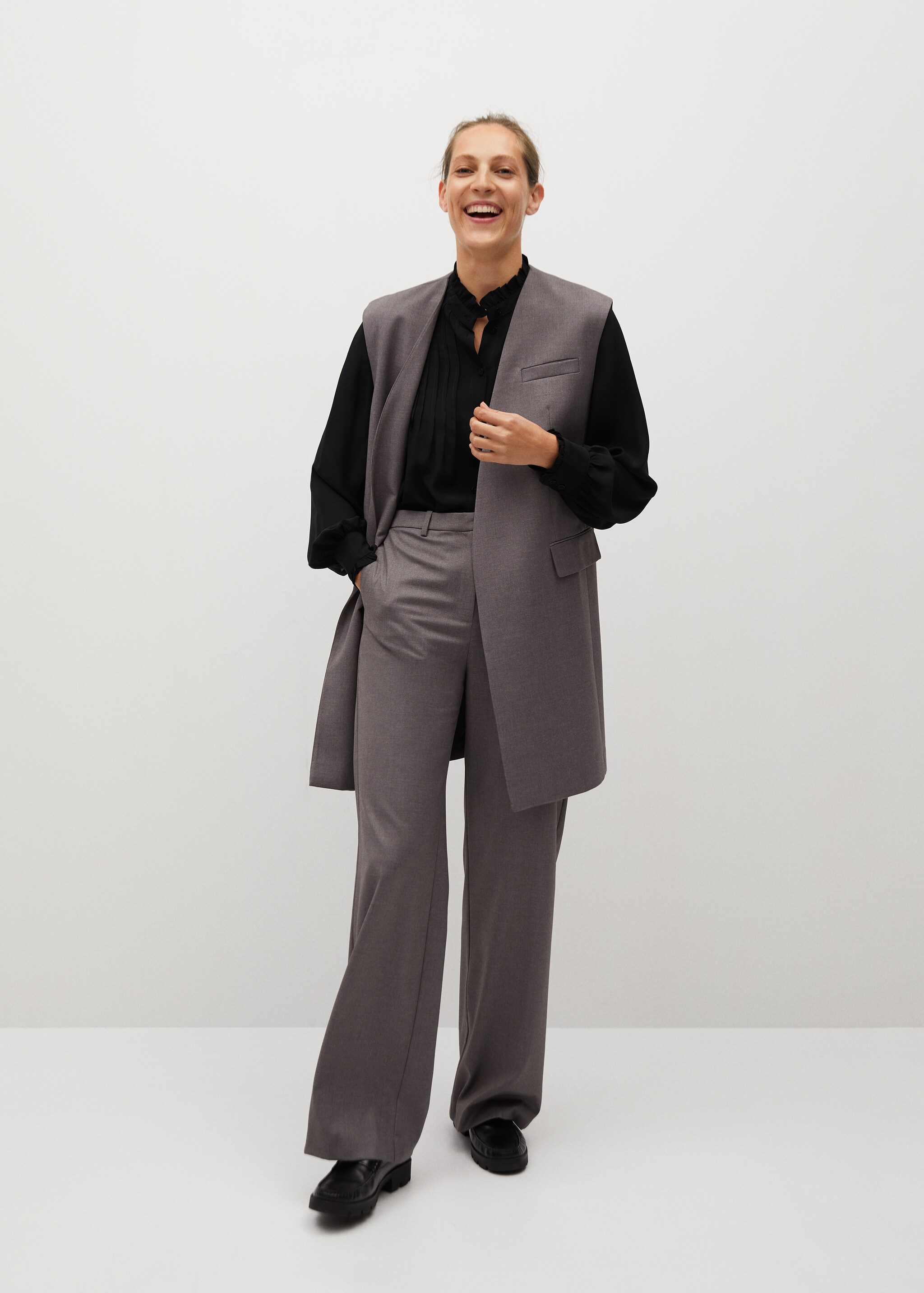 Pin tuck detail blouse - General plane