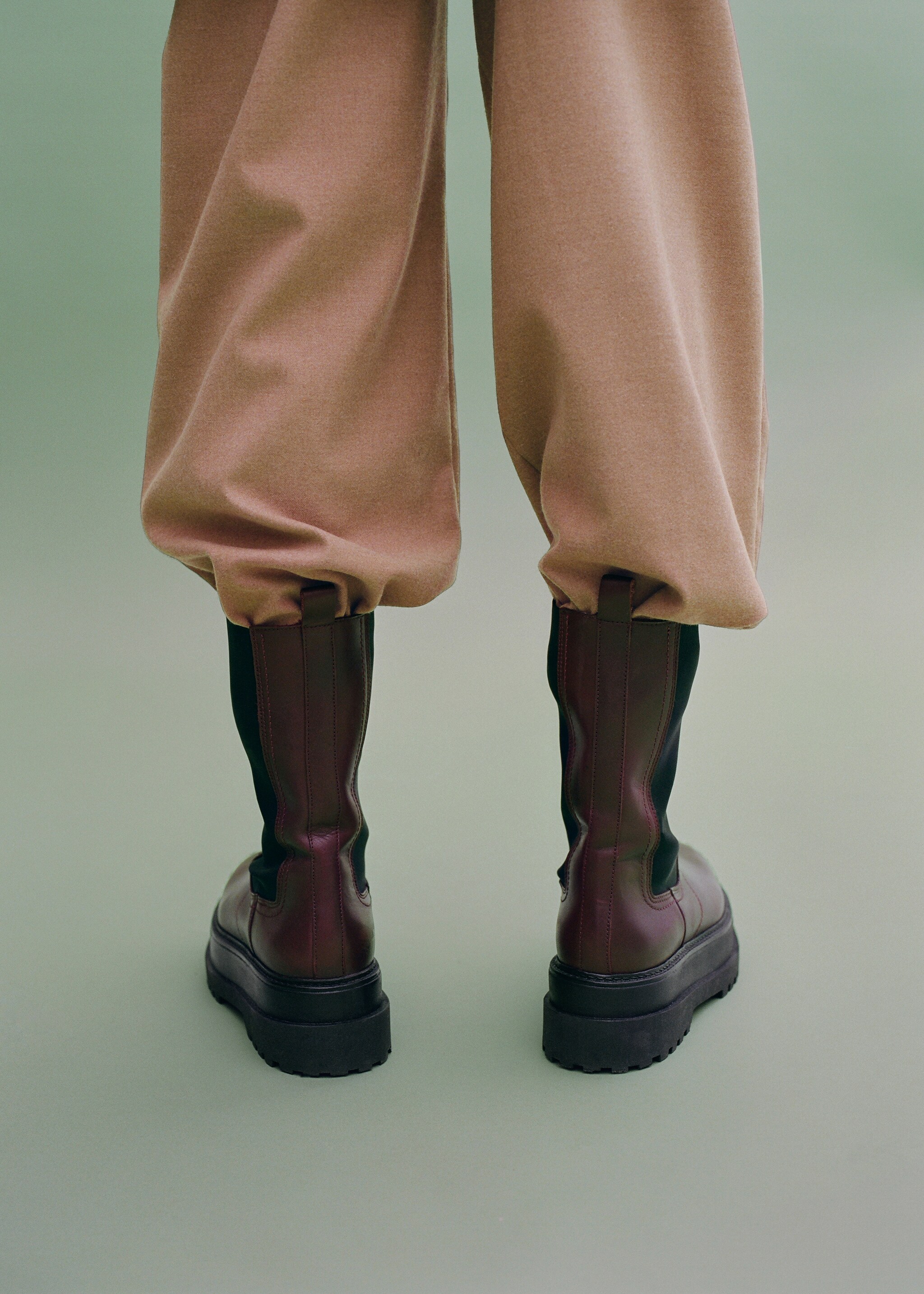Leather high-leg boots - General plane