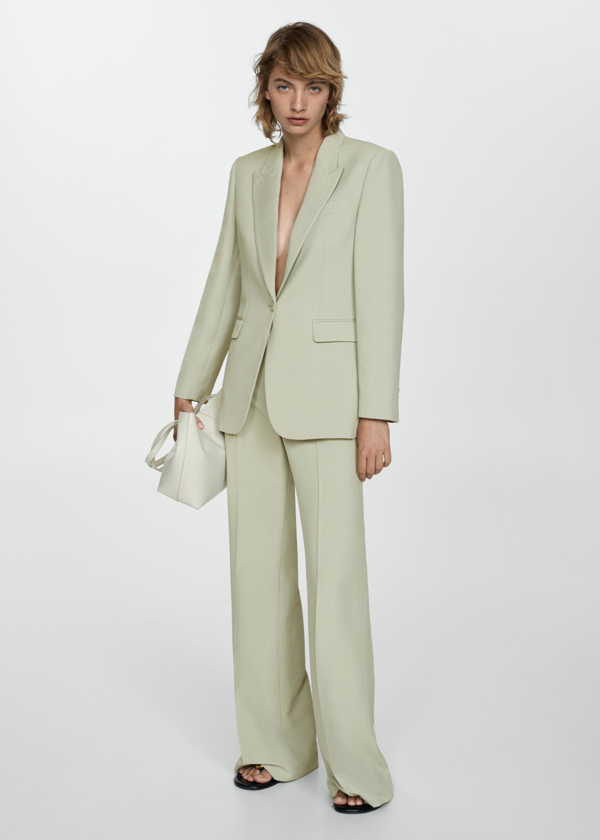 Lyocell suit jacket - General plane, Pastel Green. Ref: 77034766-00.