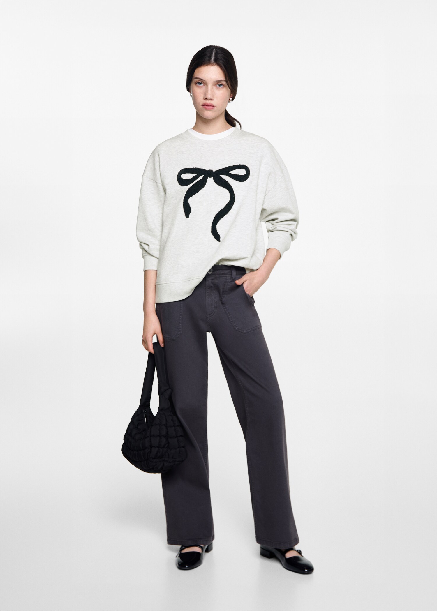 Embossed design sweatshirt - General plane