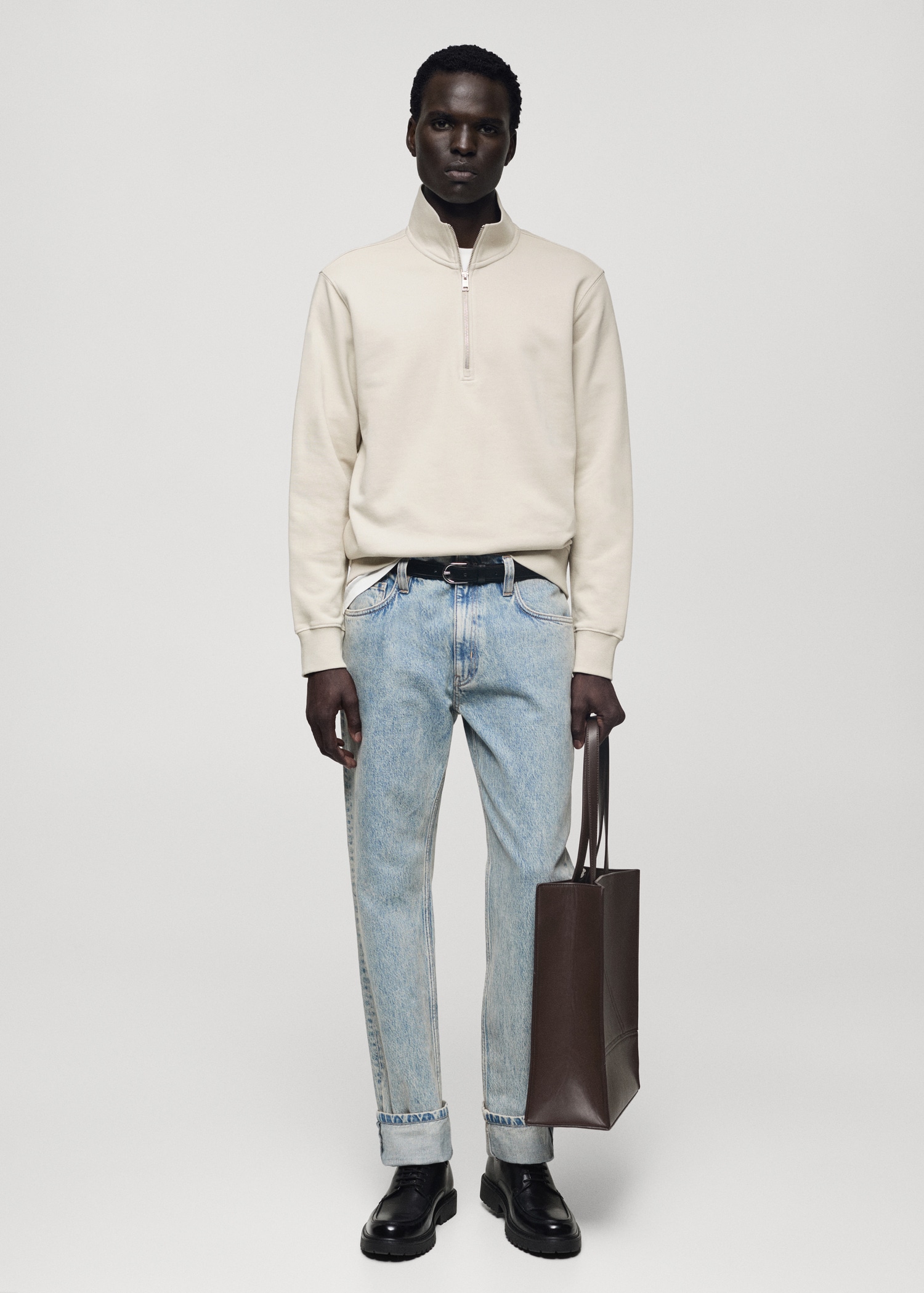 Sudadera algodón cremallera Hombre MANGO OUTLET España