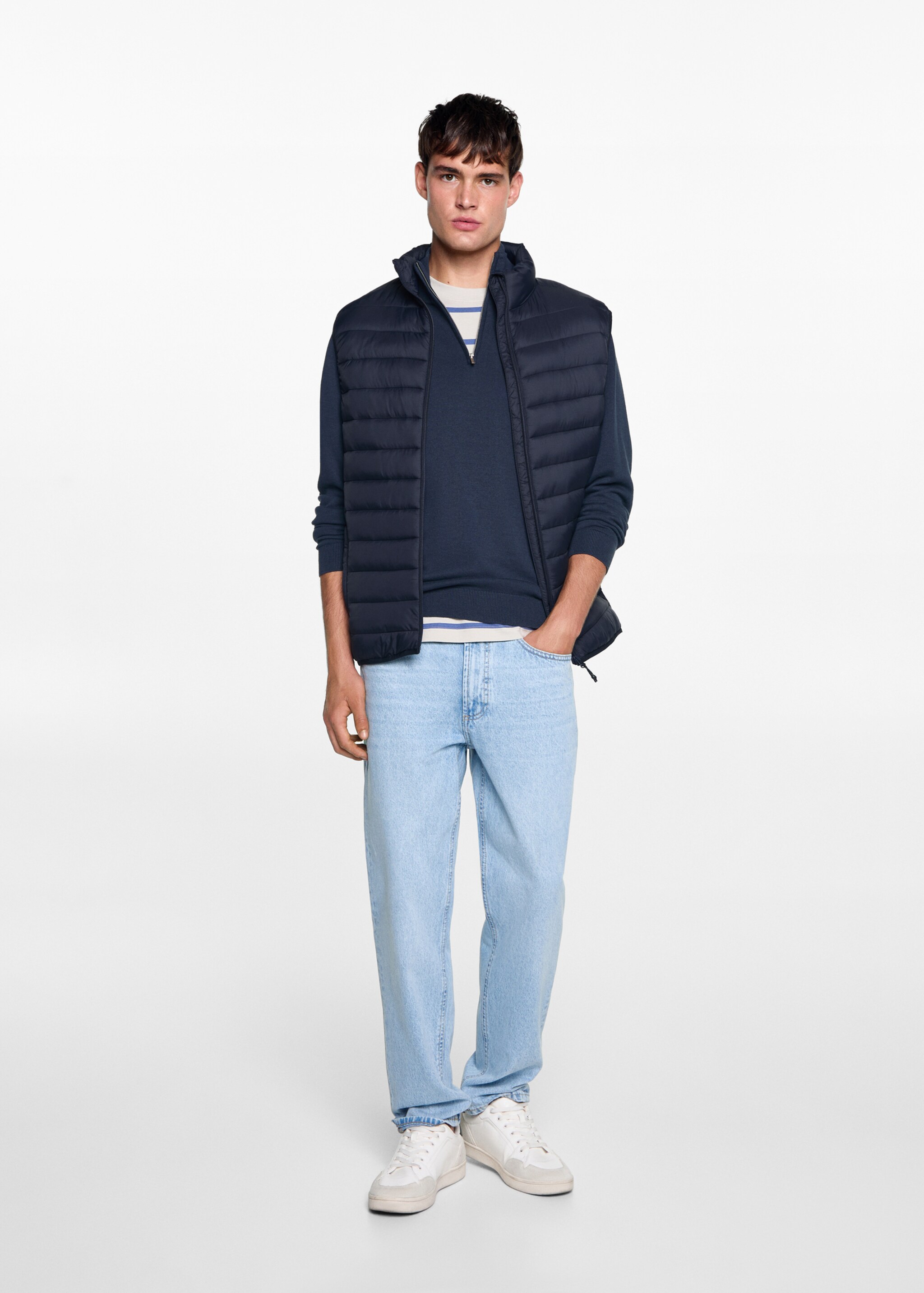 Quilted gilet - General plane, Dark Navy. Ref: 77035634-00.