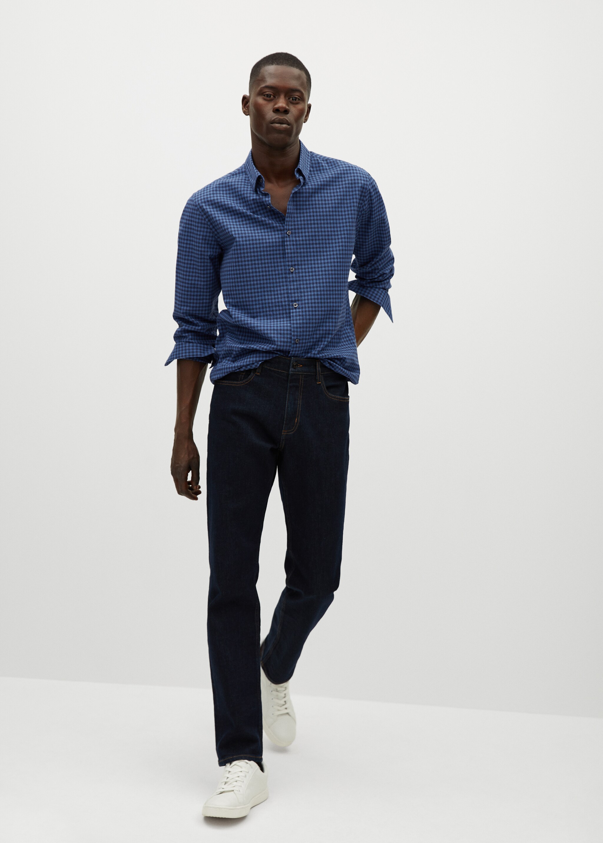 Camisa slim fit cuadro vichy - Plano general