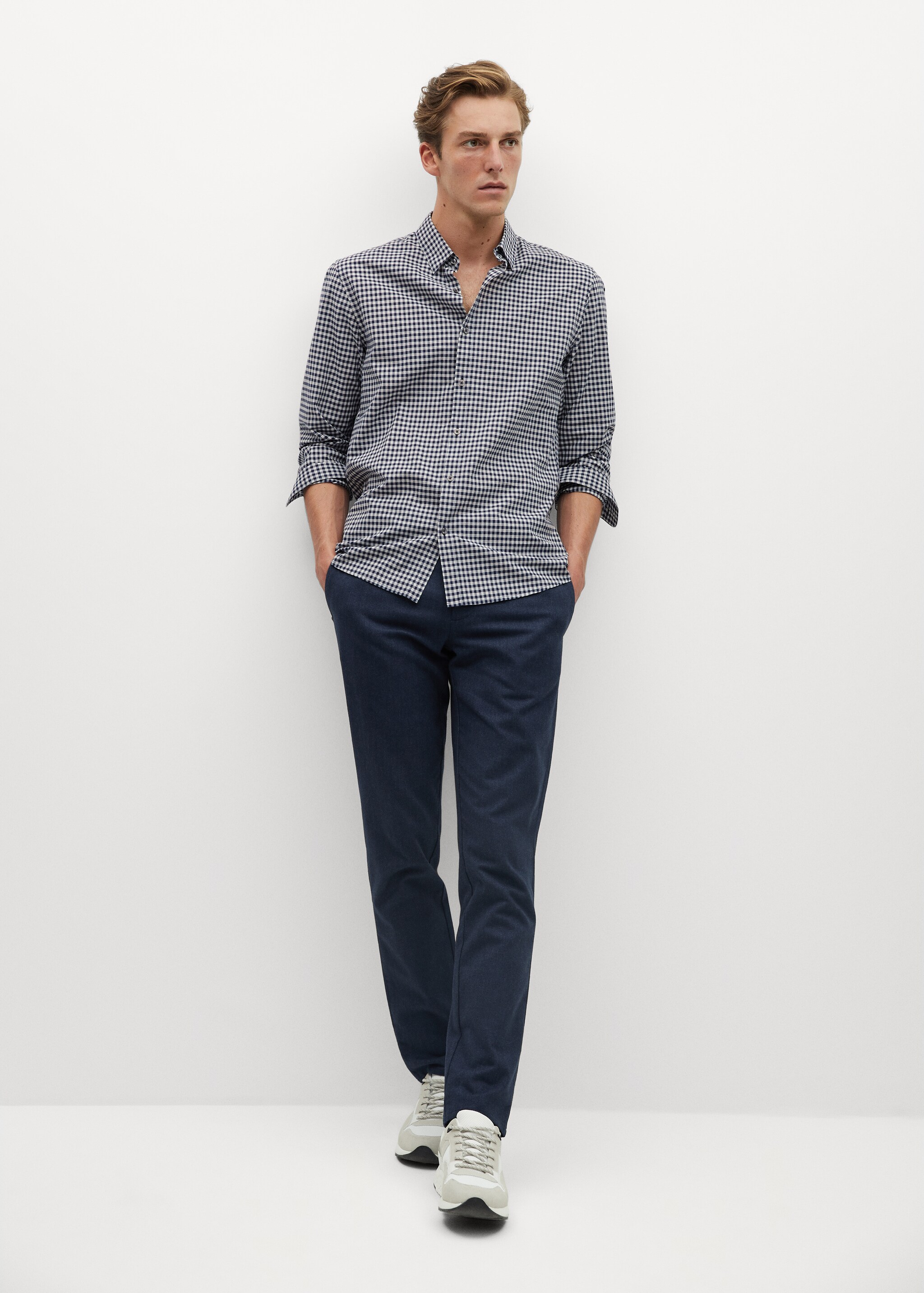 Camisa slim fit cuadro vichy - Plano general