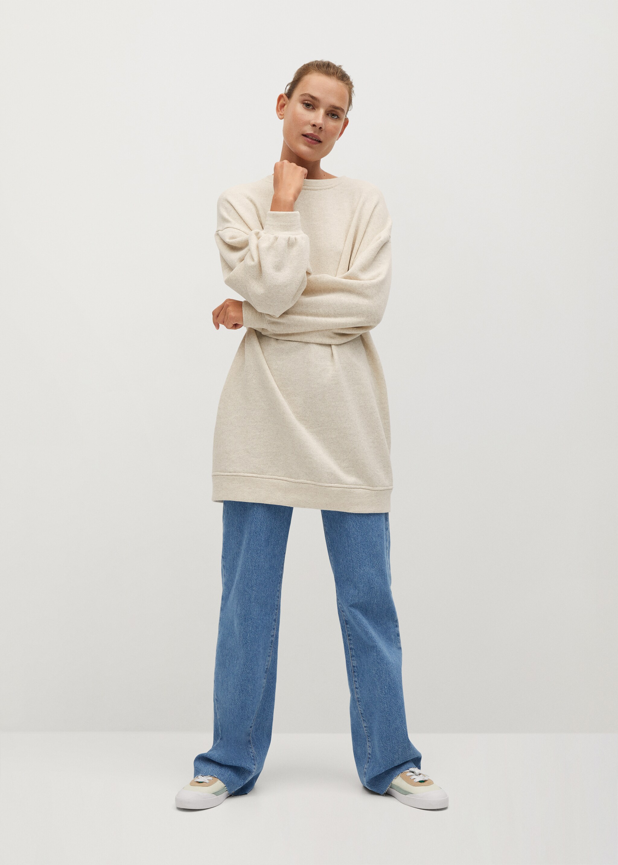 Sudadera oversize algodón  - Plano general