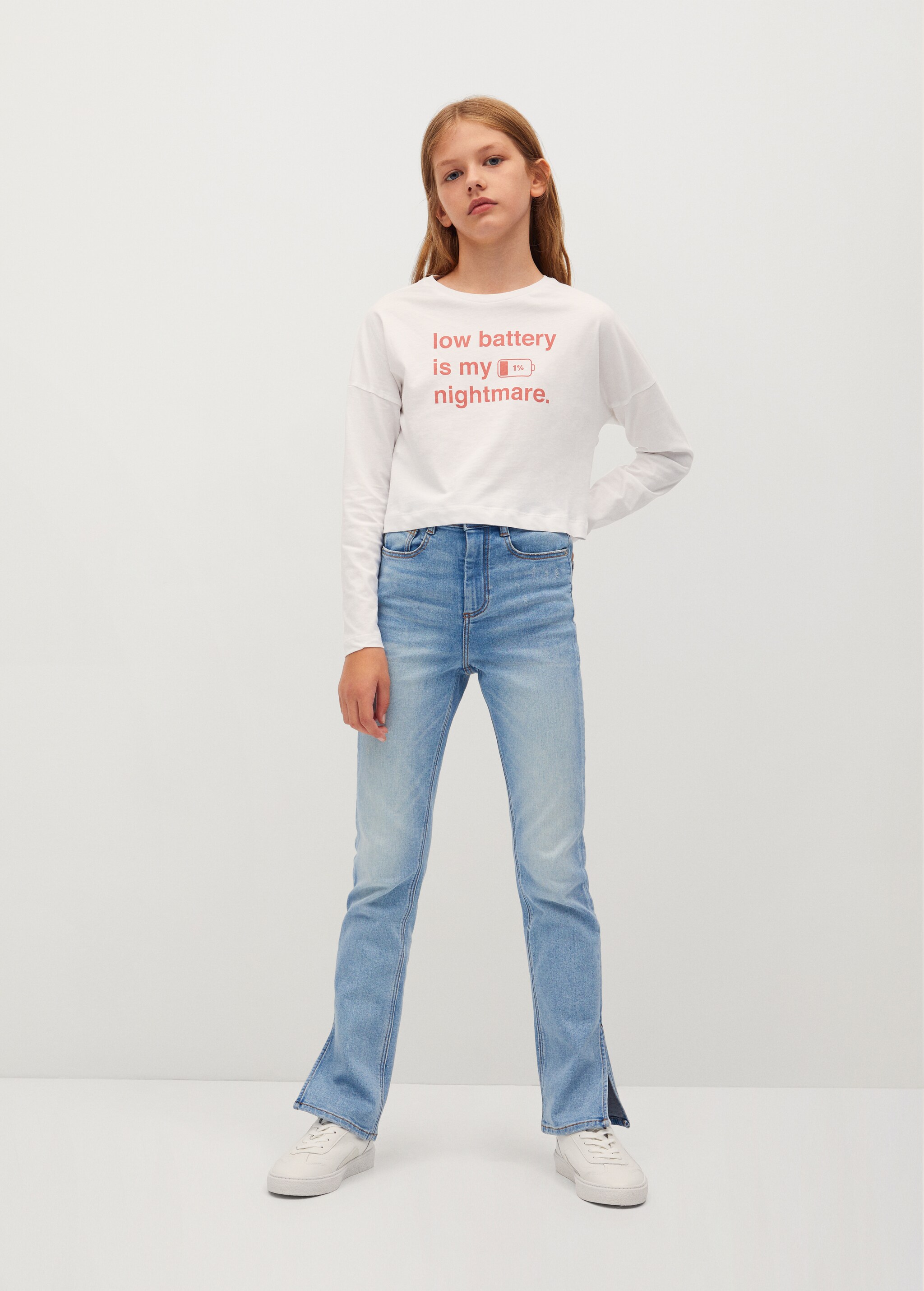 Camiseta algodón orgánico mensaje - Plano general