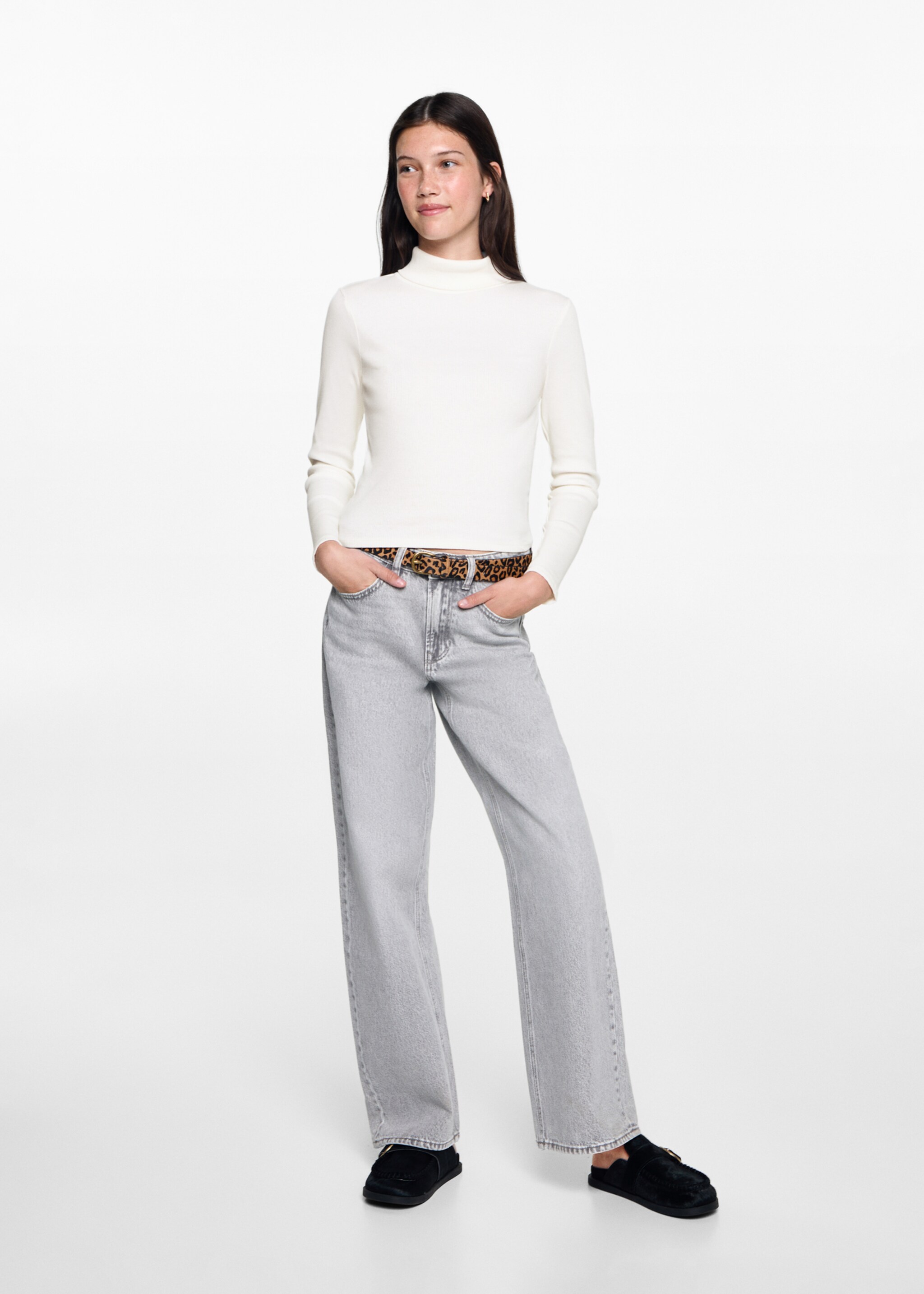 Long sleeve cotton t-shirt - General plane, Off White. Ref: 77035987-00.