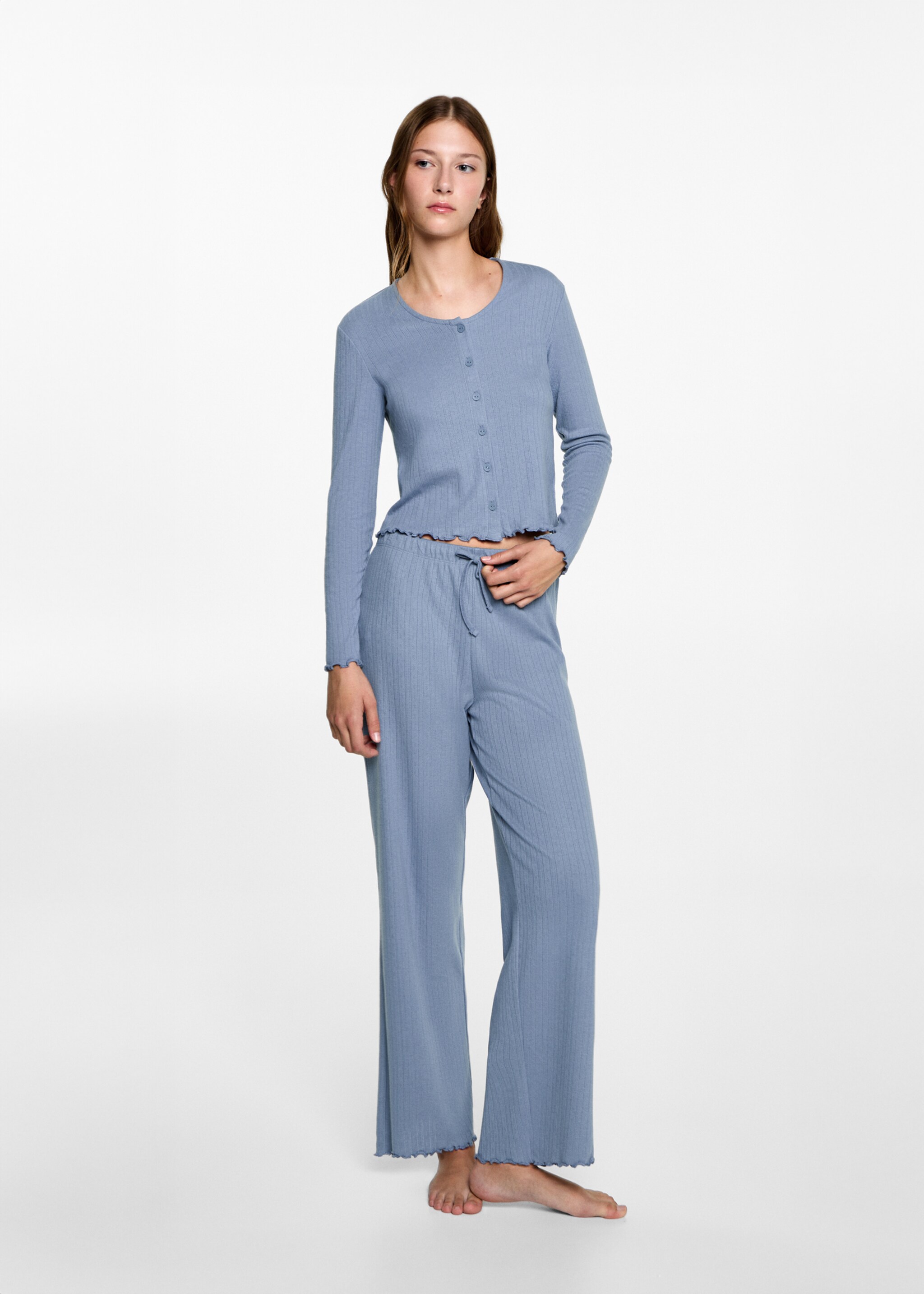 Long ribbed pyjama - General plane