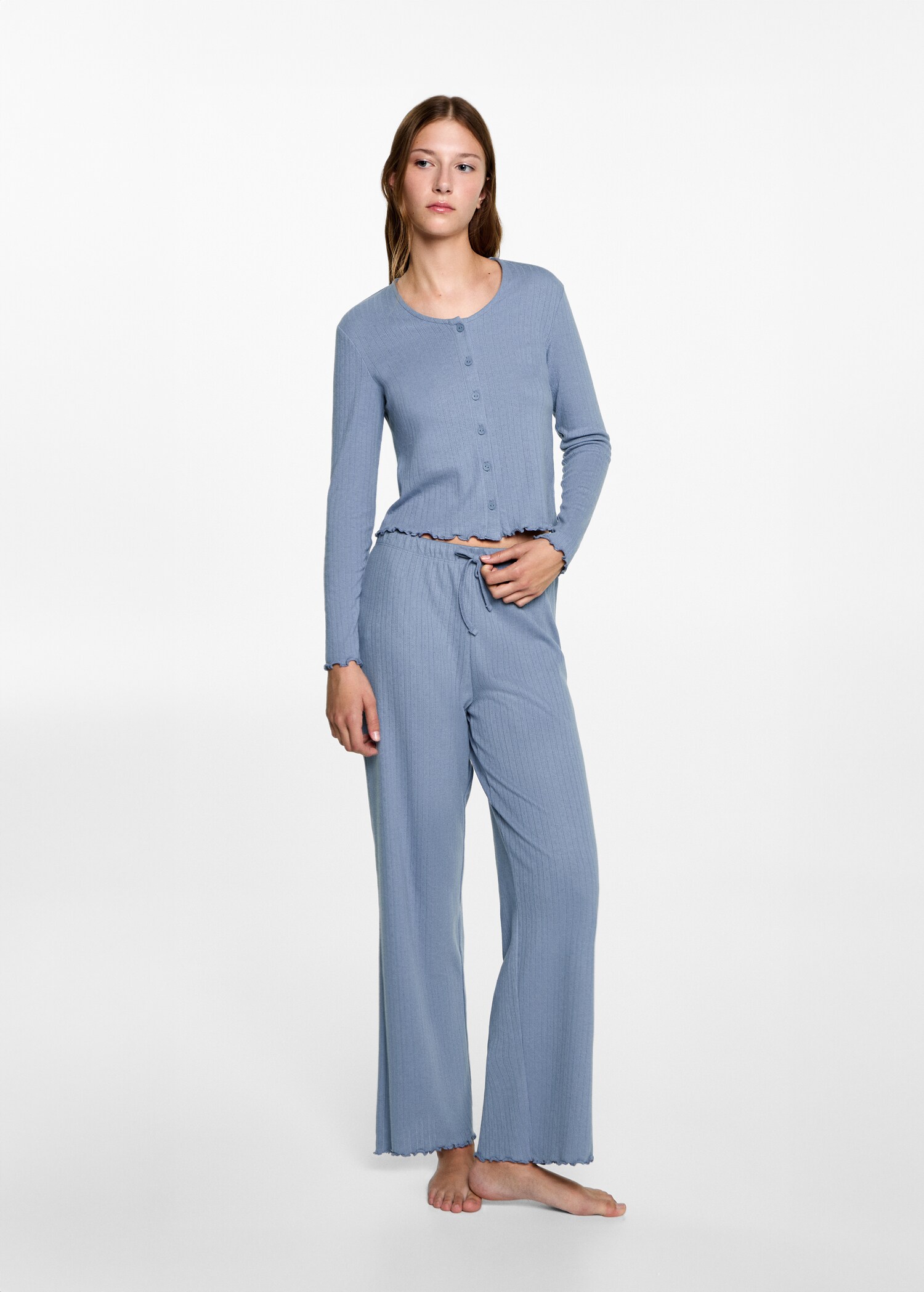 Long ribbed pyjama - General plane