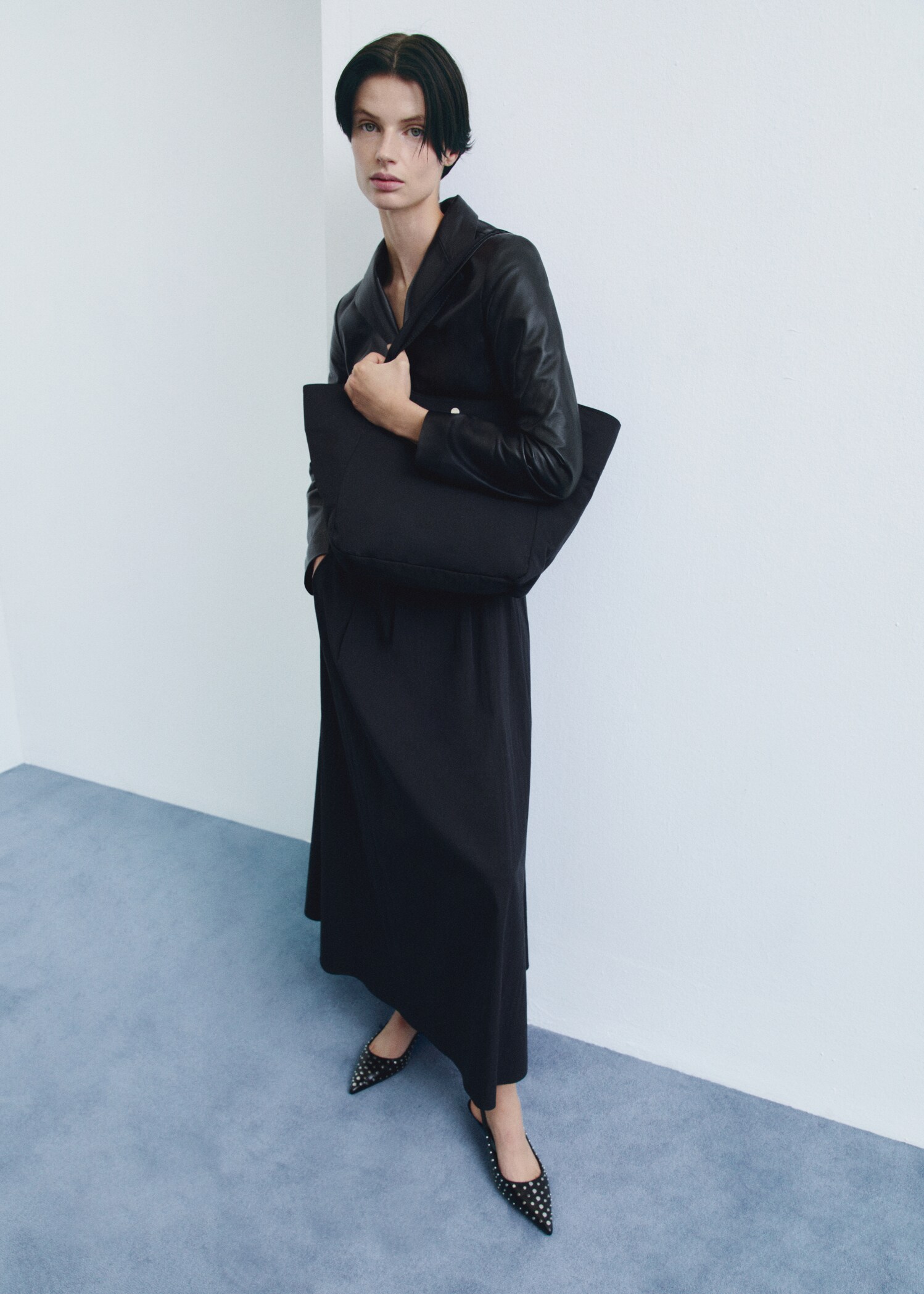 Nylon bag with double handles - General plane