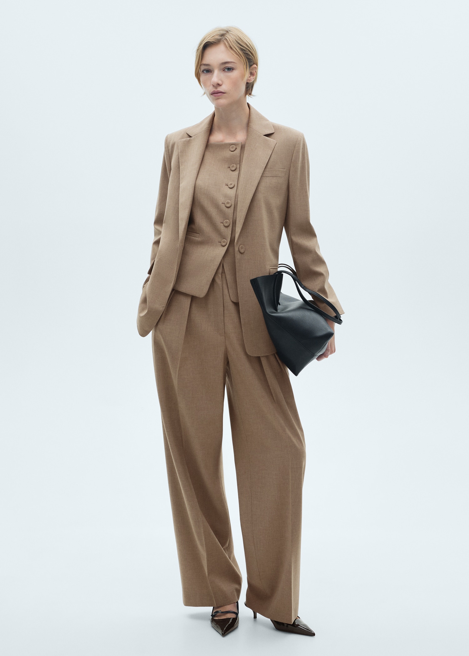 Wool suit blazer Women MANGO OUTLET Greece - Main Image
