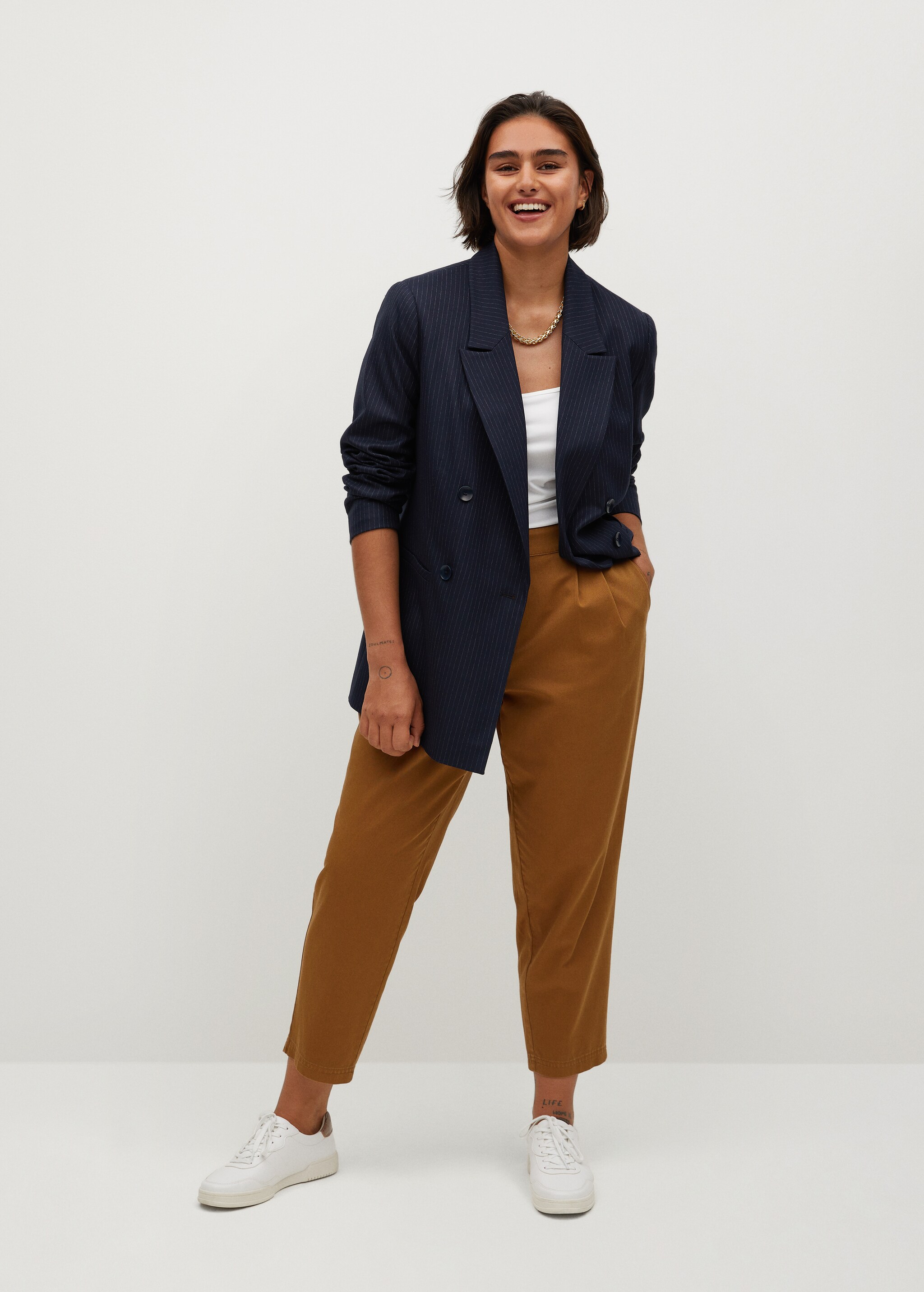 Pantalones slouchy algodón - Plano general