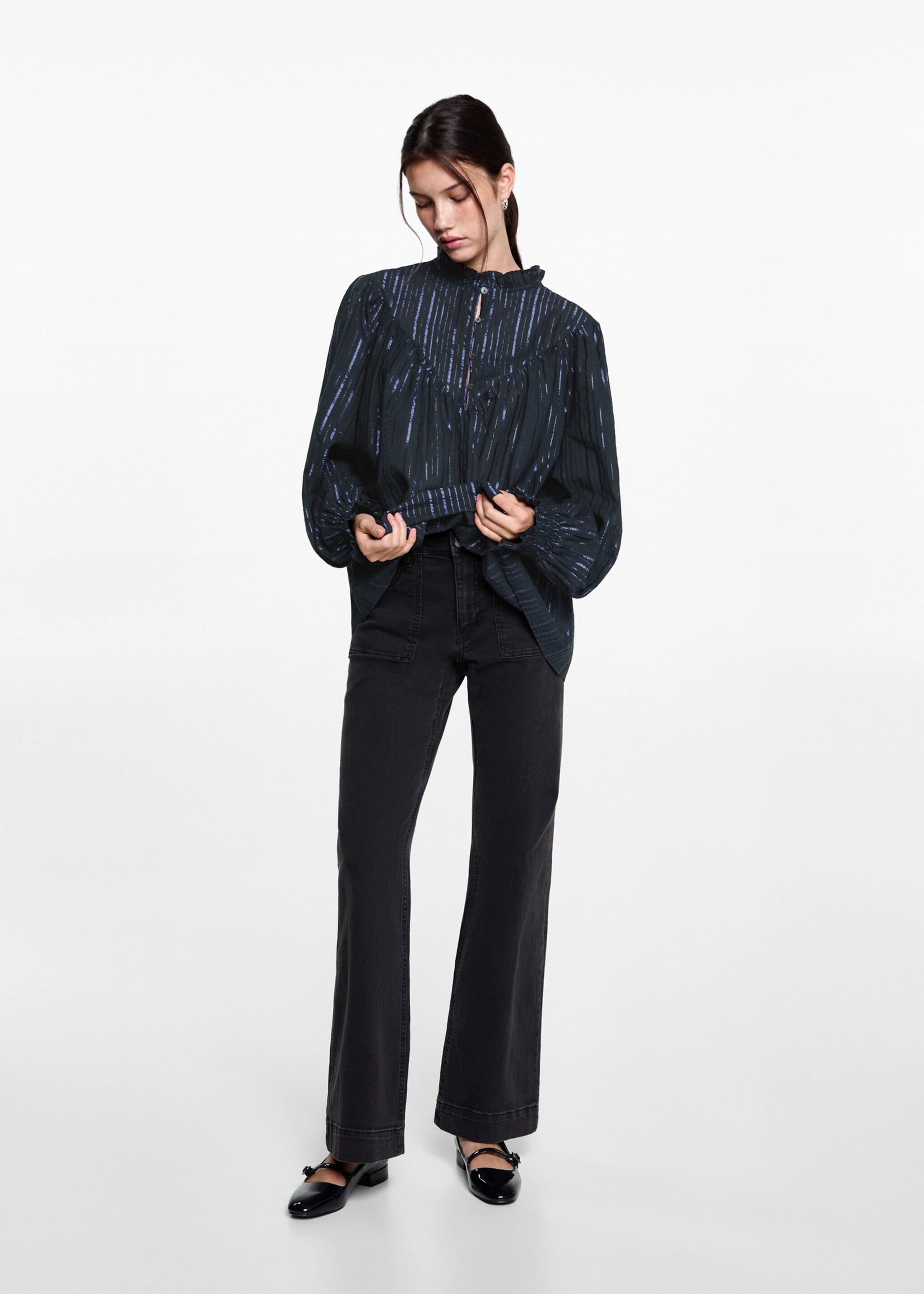 Brusa lúrex ratlles - Pla general, Vi. Ref: 77037675-00.