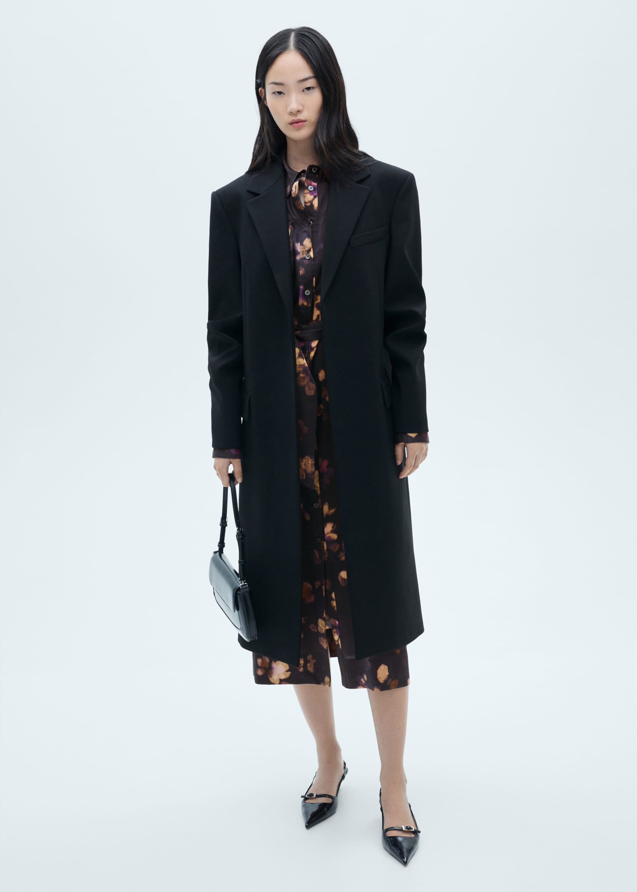 Printed shirt dress - General plane, Purple. Ref: 77037721-00.