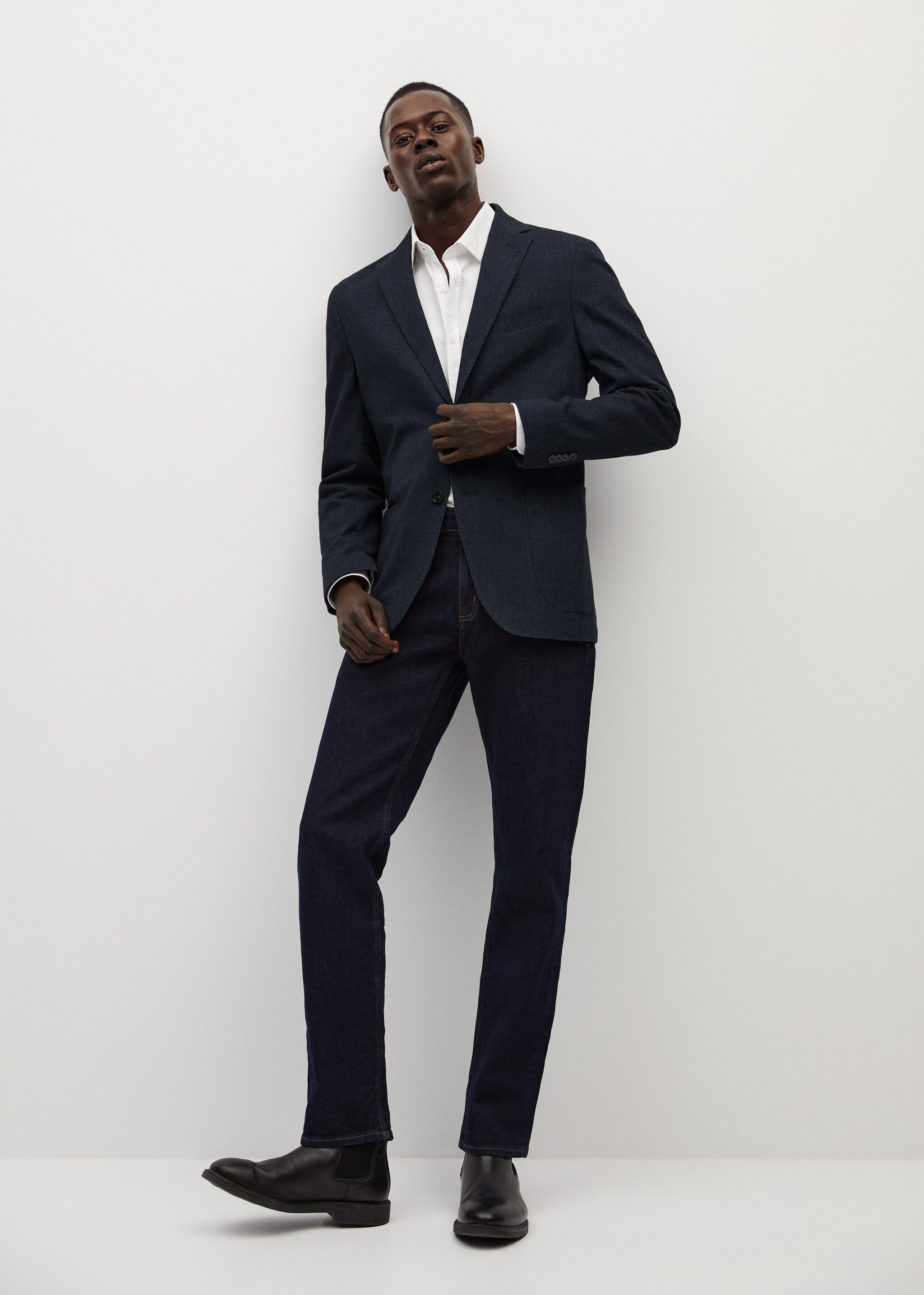 Americana slim fit algodón  - Plano general