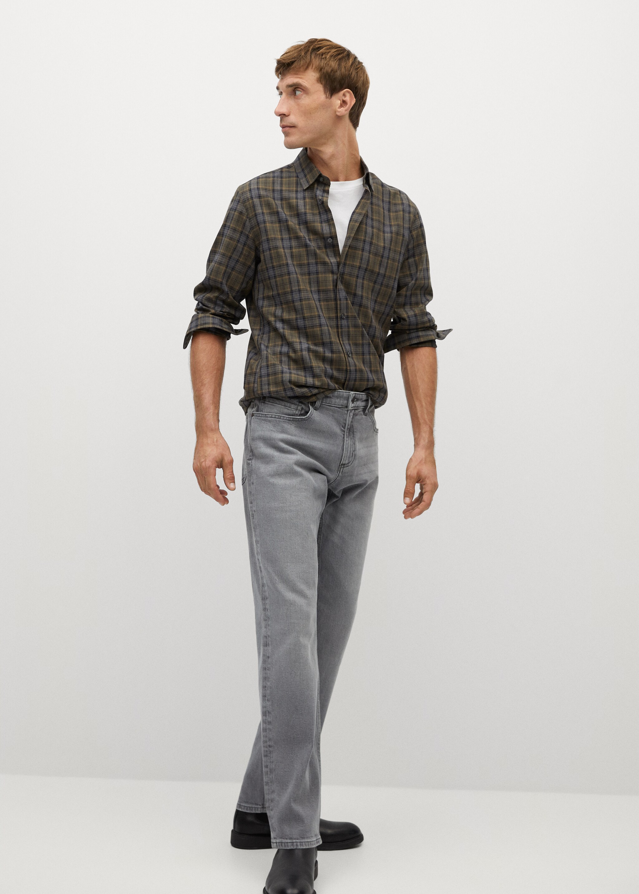 Pantalón cuadros 100% algodón - Plano general