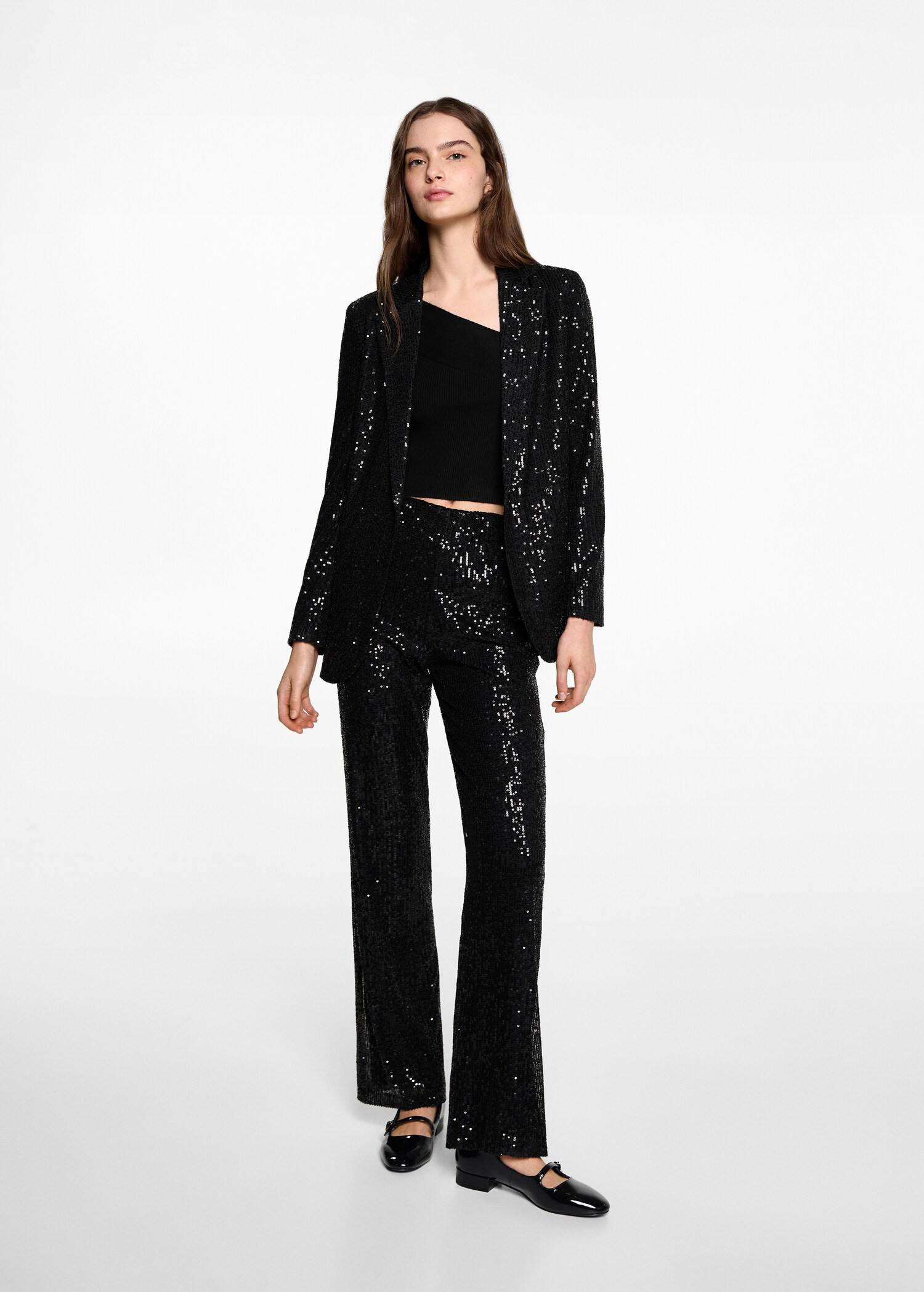 Sequined suit jacket - General plane