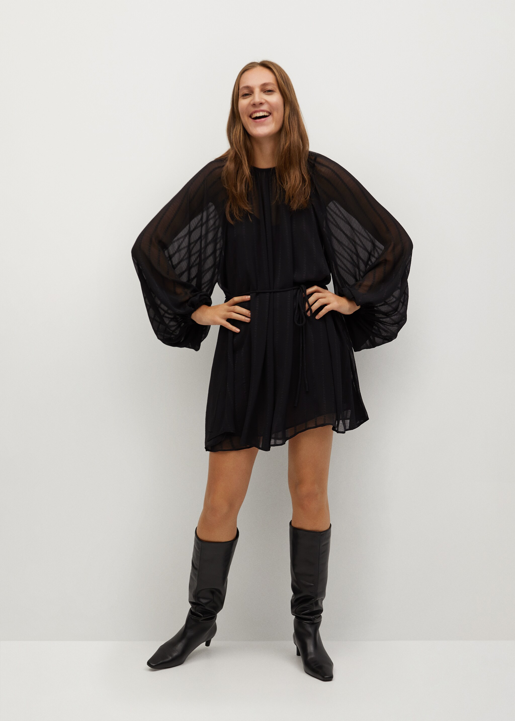 Robe manches bouffantes - Plan général