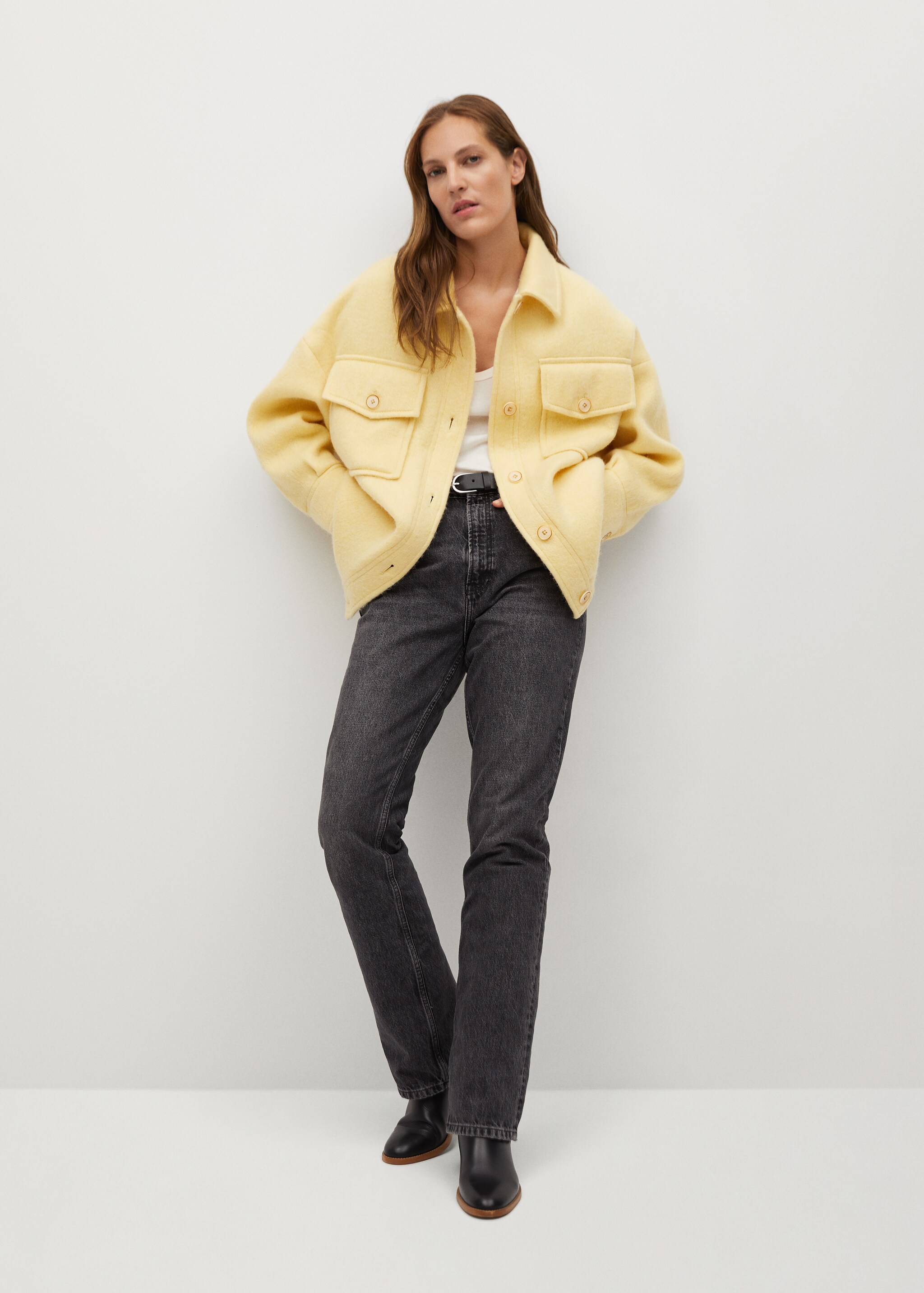 Chaqueta punto oversize - Plano general