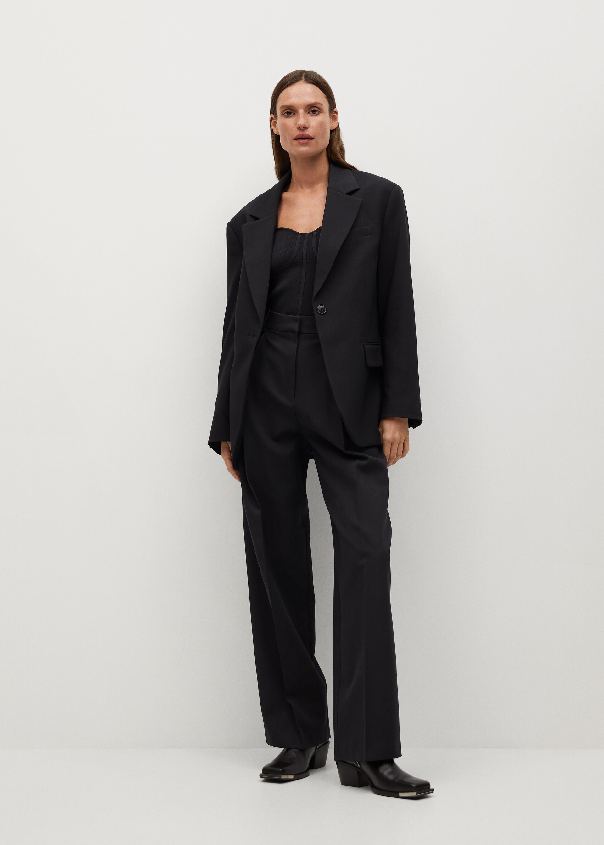 Pantalón traje pinzas - Plano general