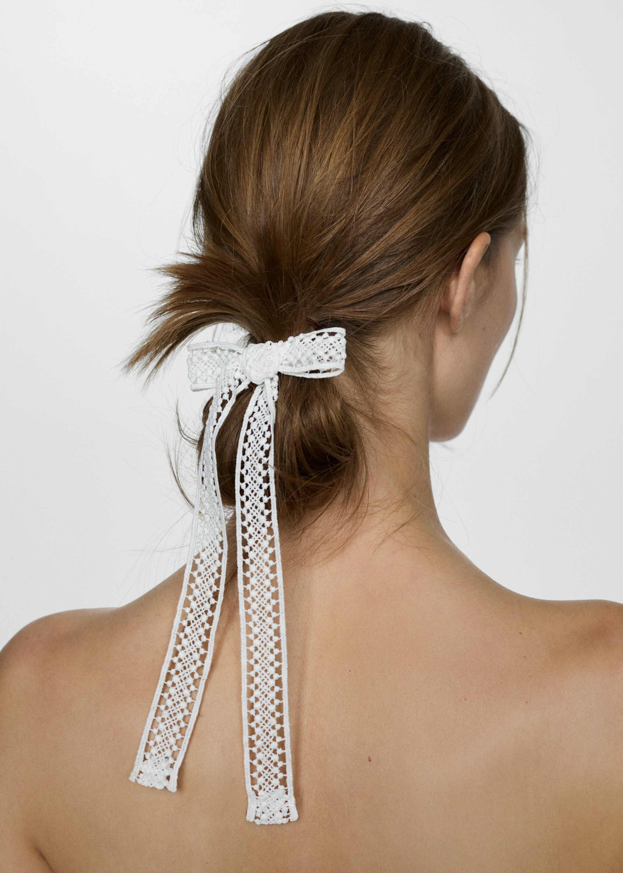 Lot 2 barrettes nœud crochet - Plan général