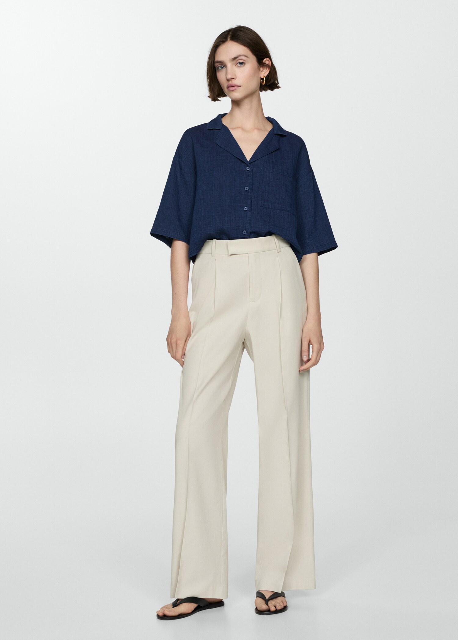 Short sleeved cotton shirt - General plane