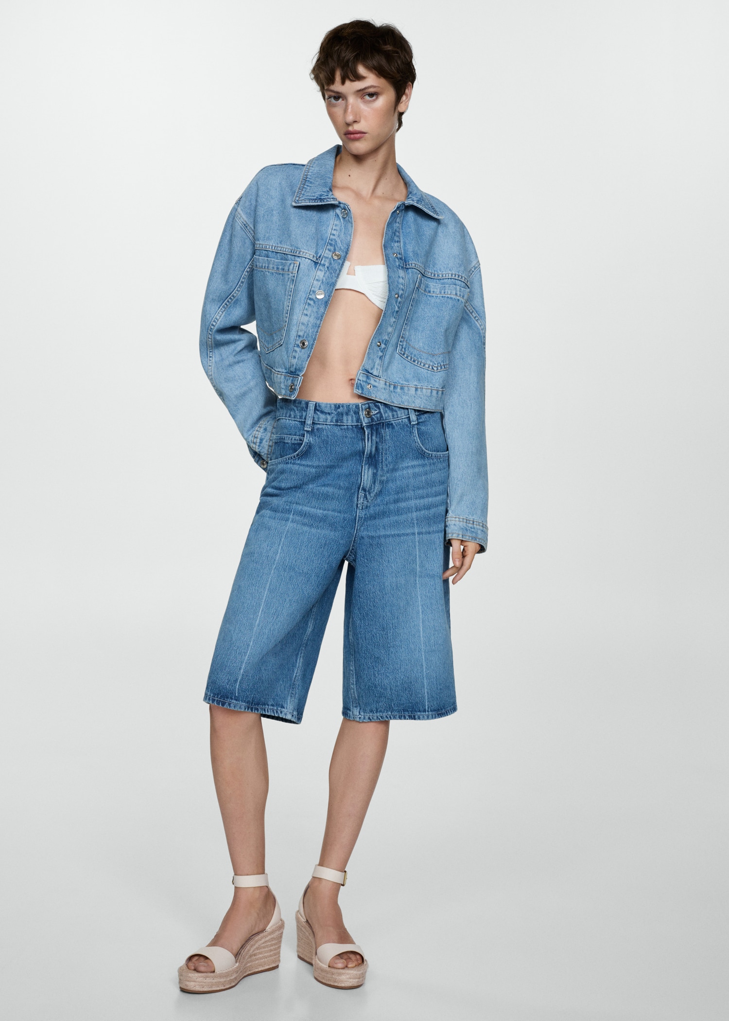 Sandali zeppa fibbia Donna MANGO OUTLET Italia - Main Image