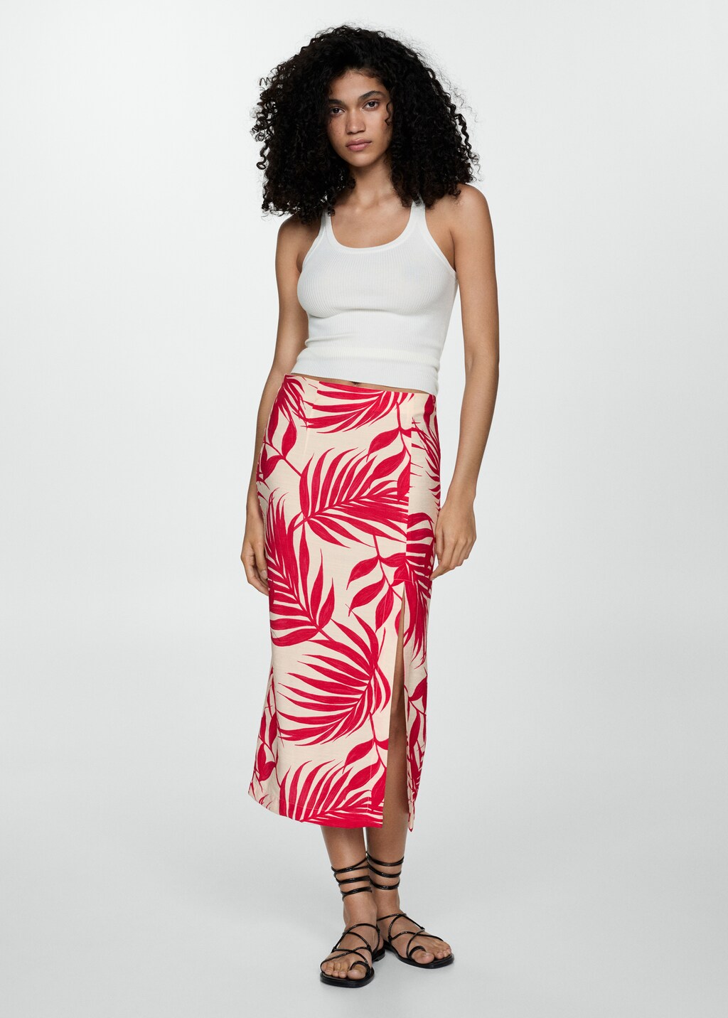 Floral-print wrap skirt - Women | MANGO OUTLET USA