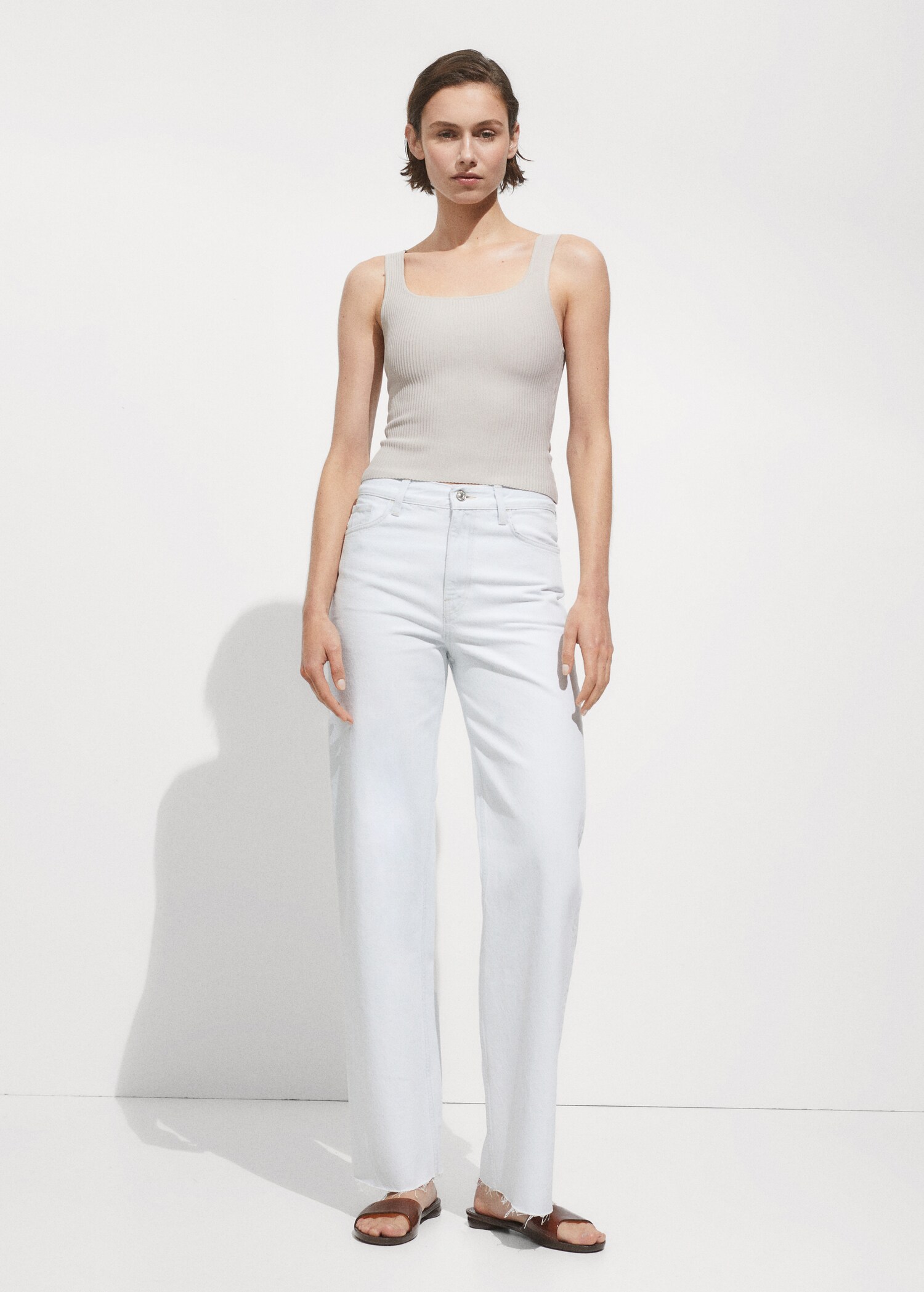 Ribbed knit top - General plane