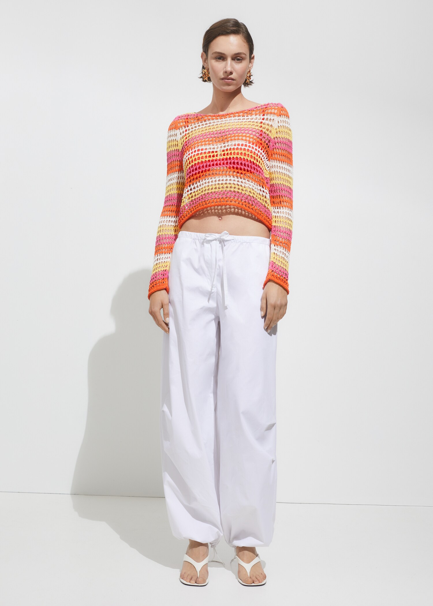 Pullover crochet combinato - Piano generale
