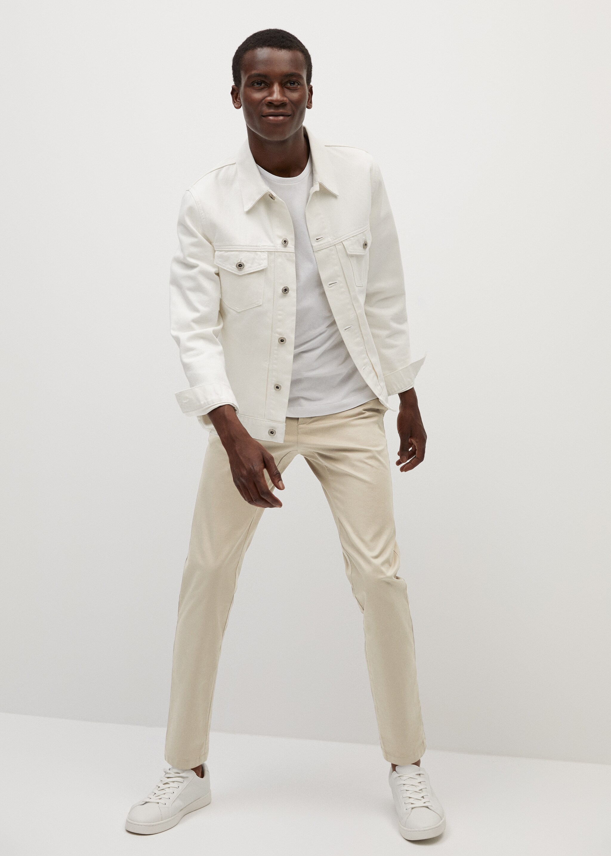 Pantalons tapered fit crop - Pla general