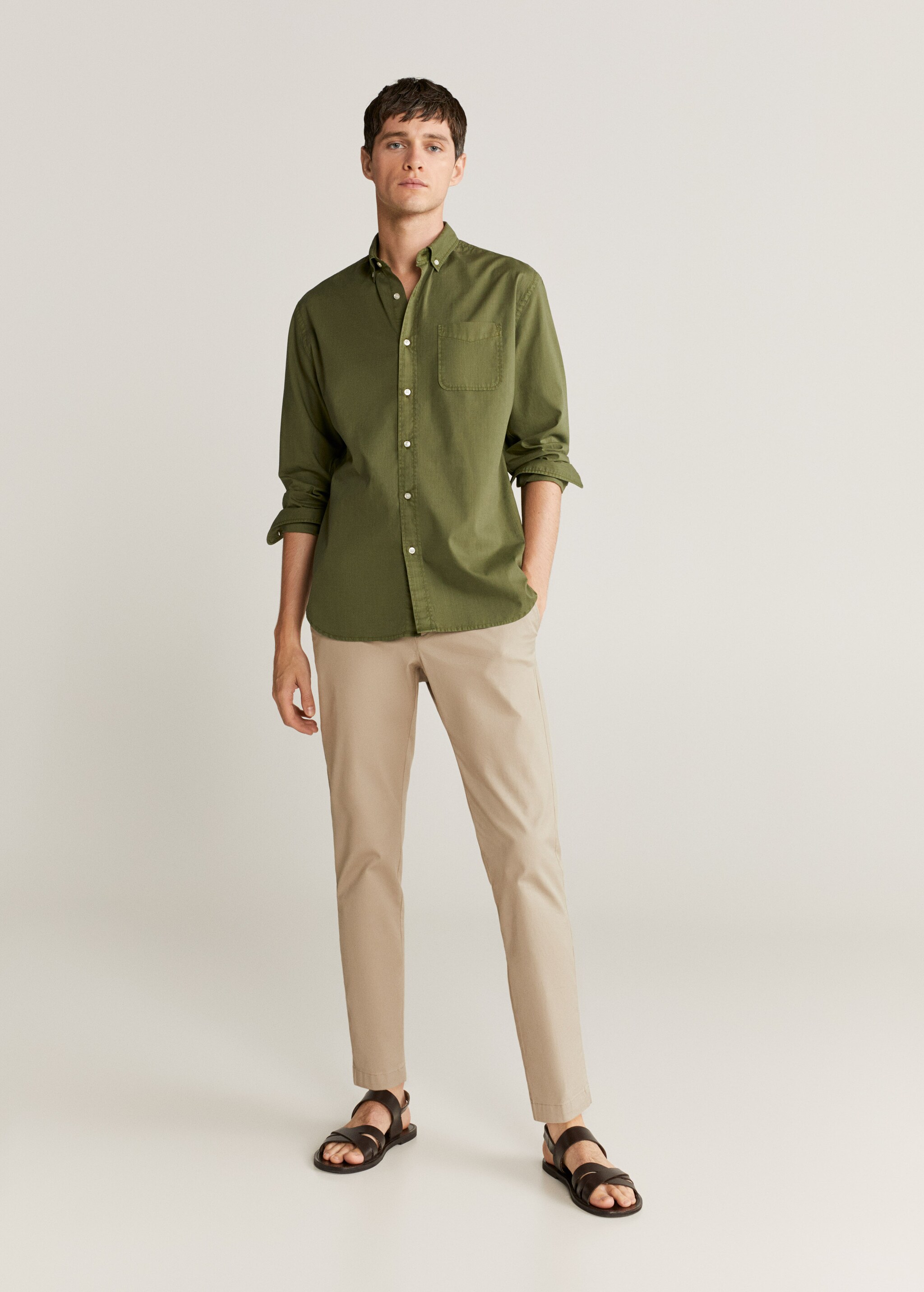 Regular-fit 100% Tencel shirt - General plane