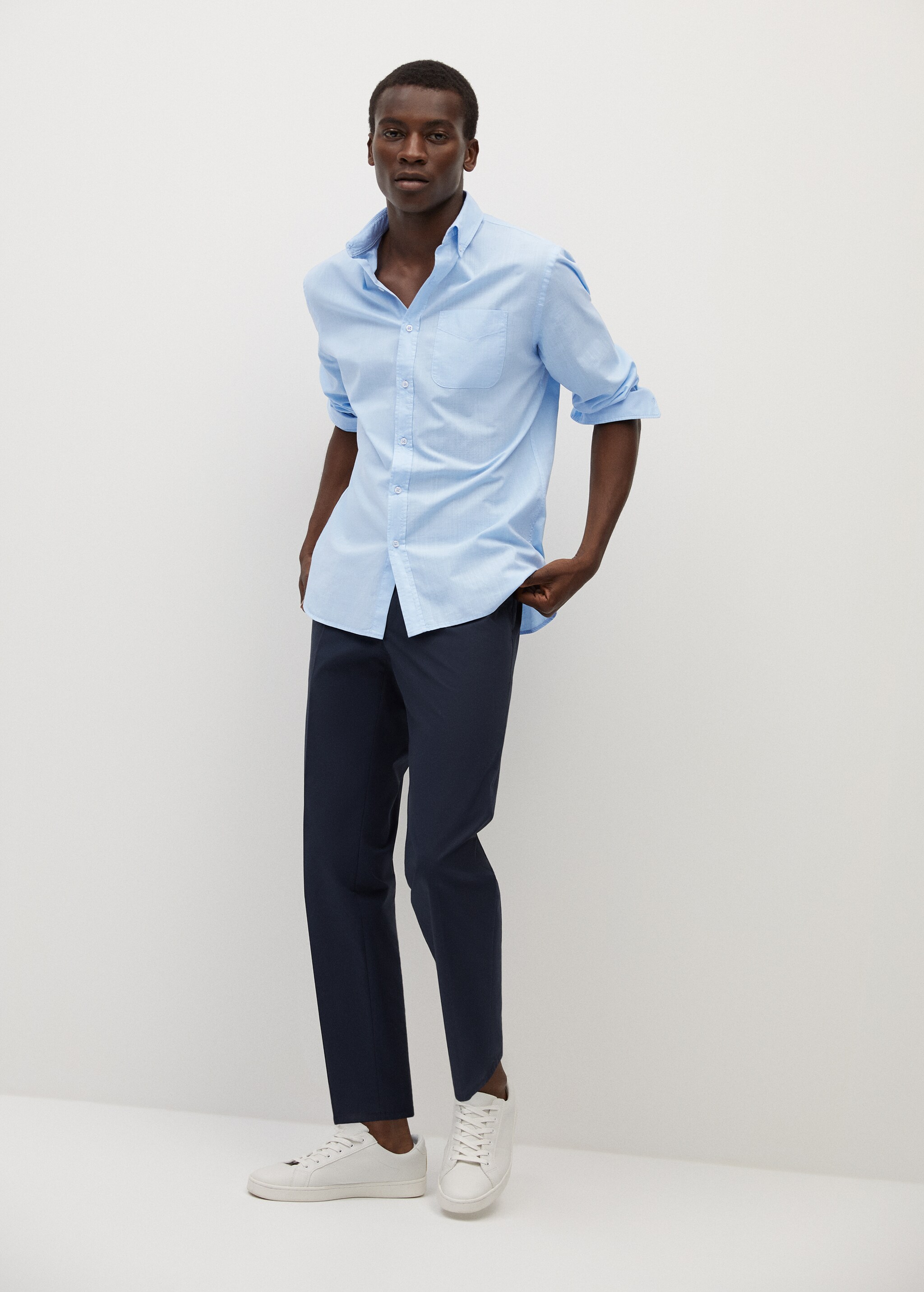 Camisa regular fit 100% tencel - Plano general