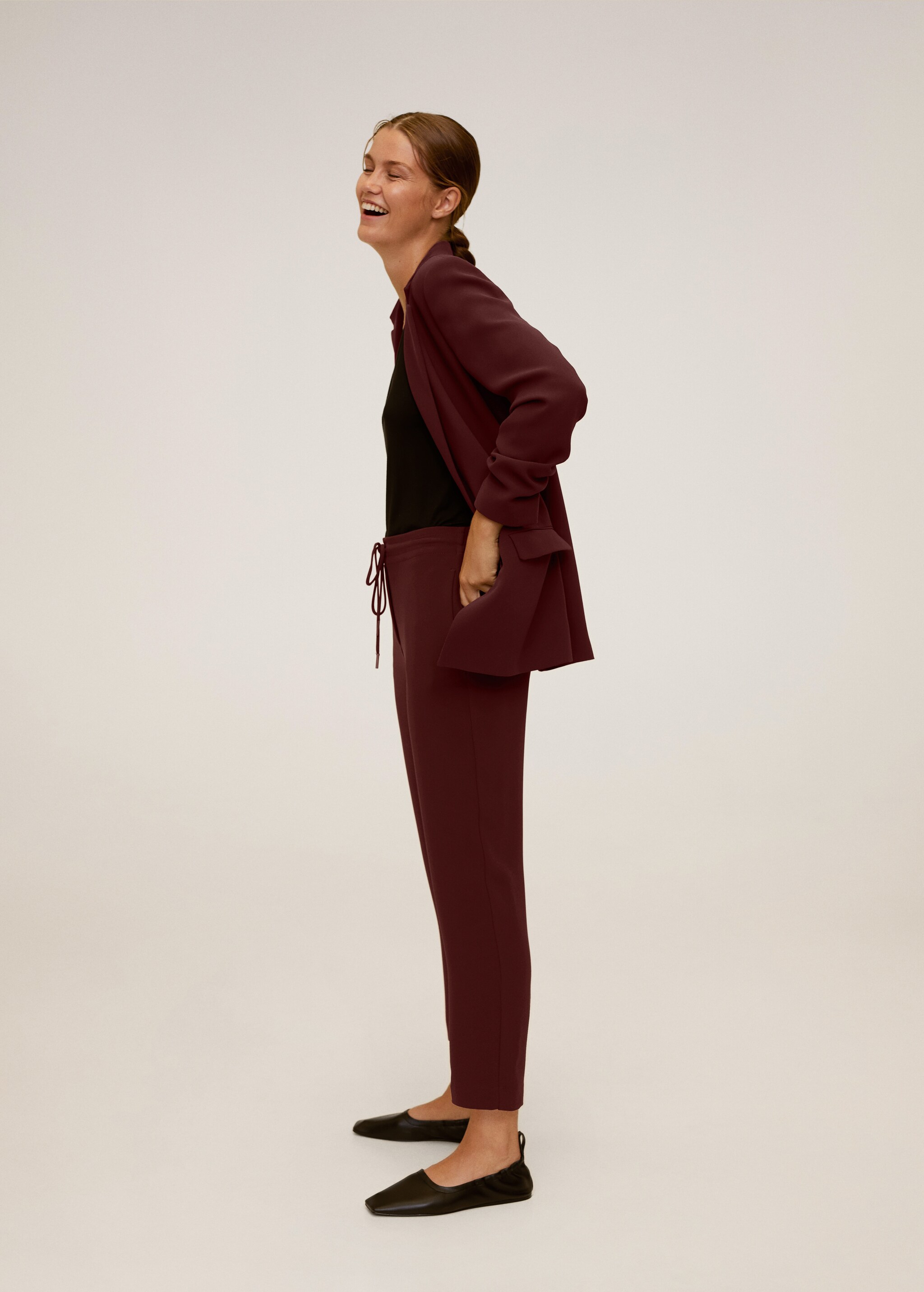 Pantalón recto traje - Plano general