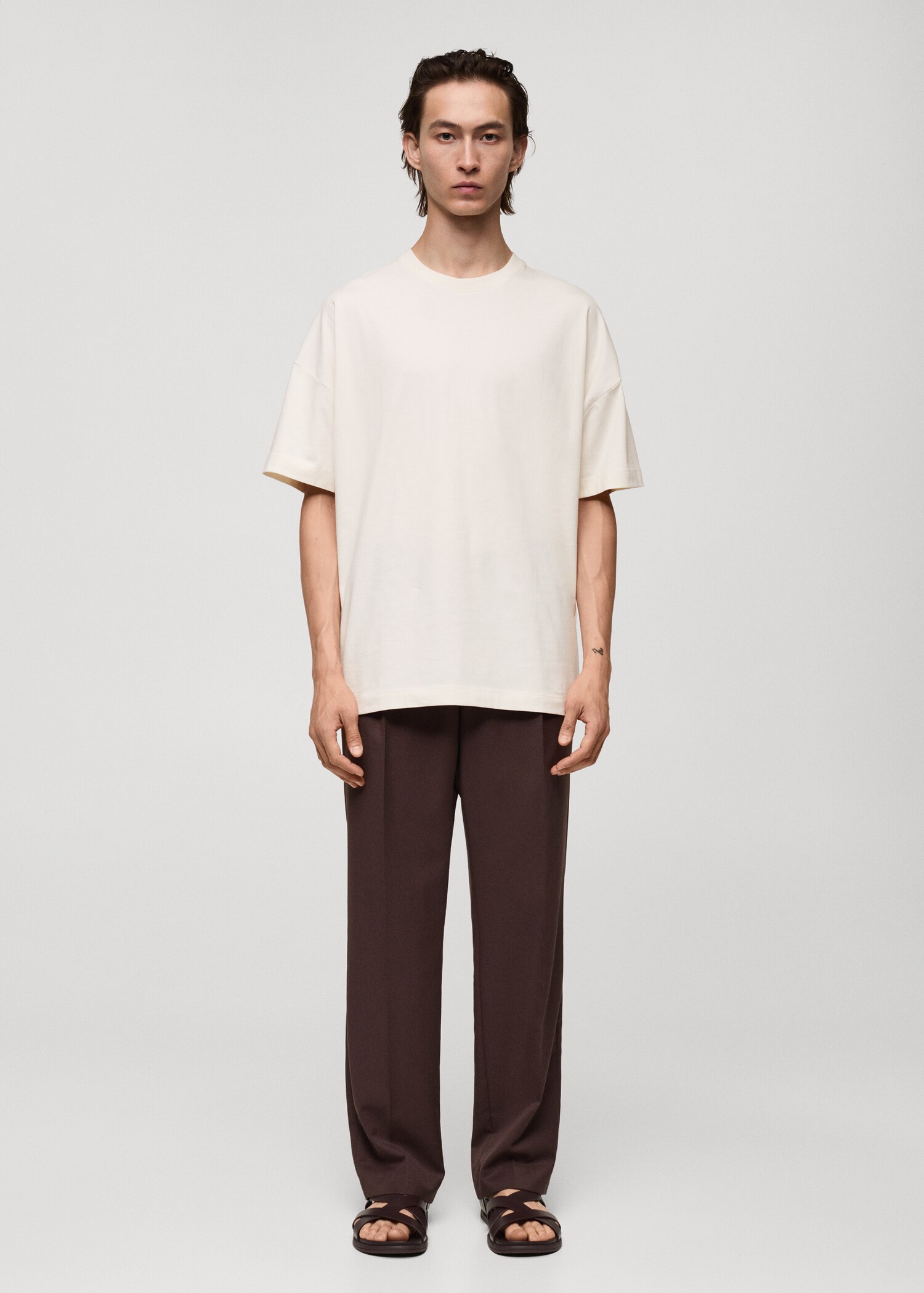 T-shirt 100 % coton oversize - Plan général