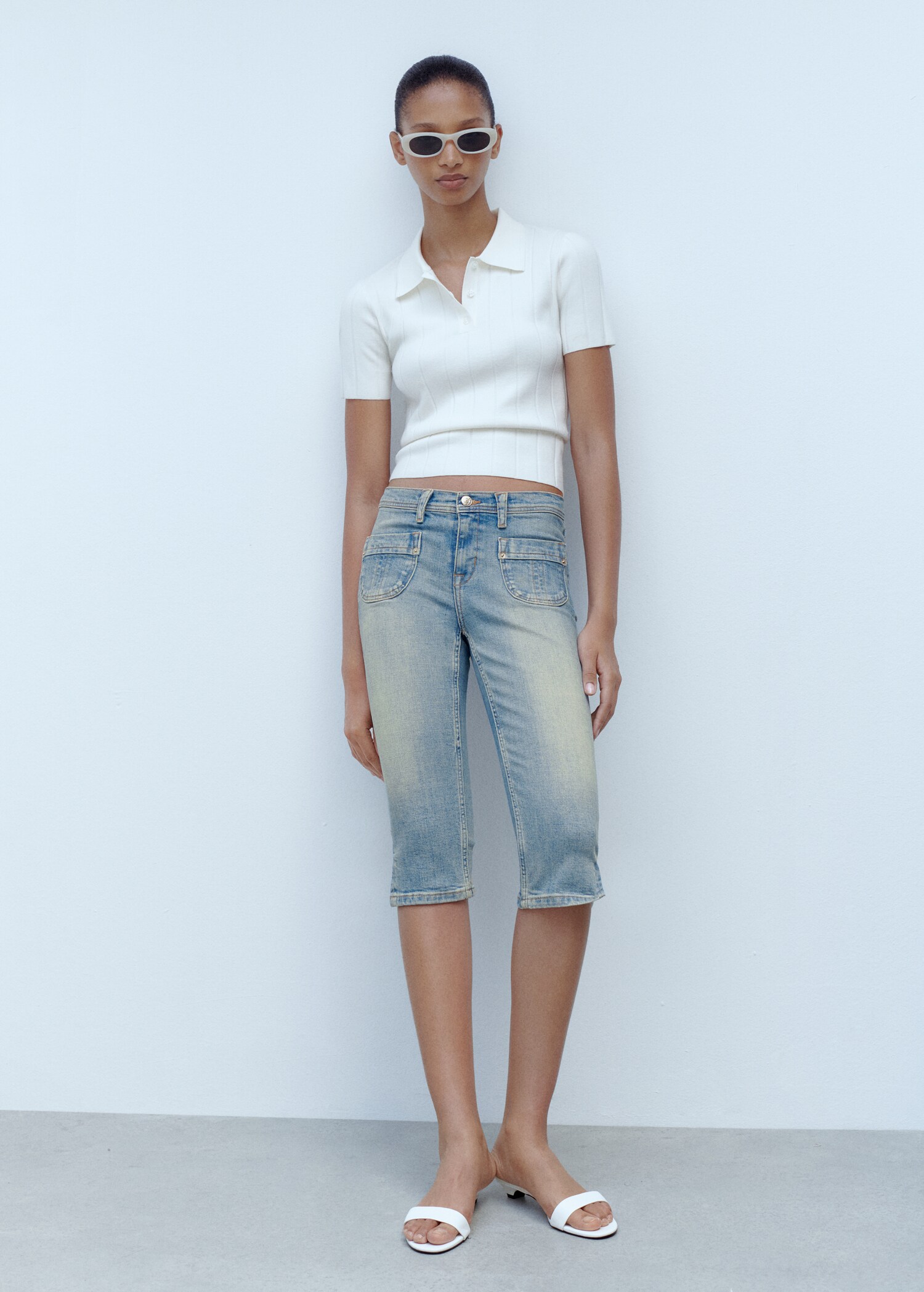 Capri-Jeans mit Taschen - Allgemeine Ansicht