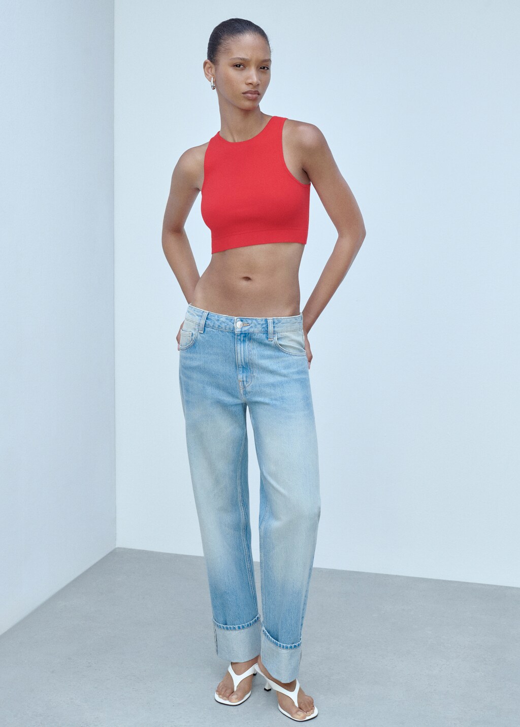 Nala Croppded knit top 水陸両用 Nala Croppded knit top 水陸両用 Nala Croppded knit top 水陸両用