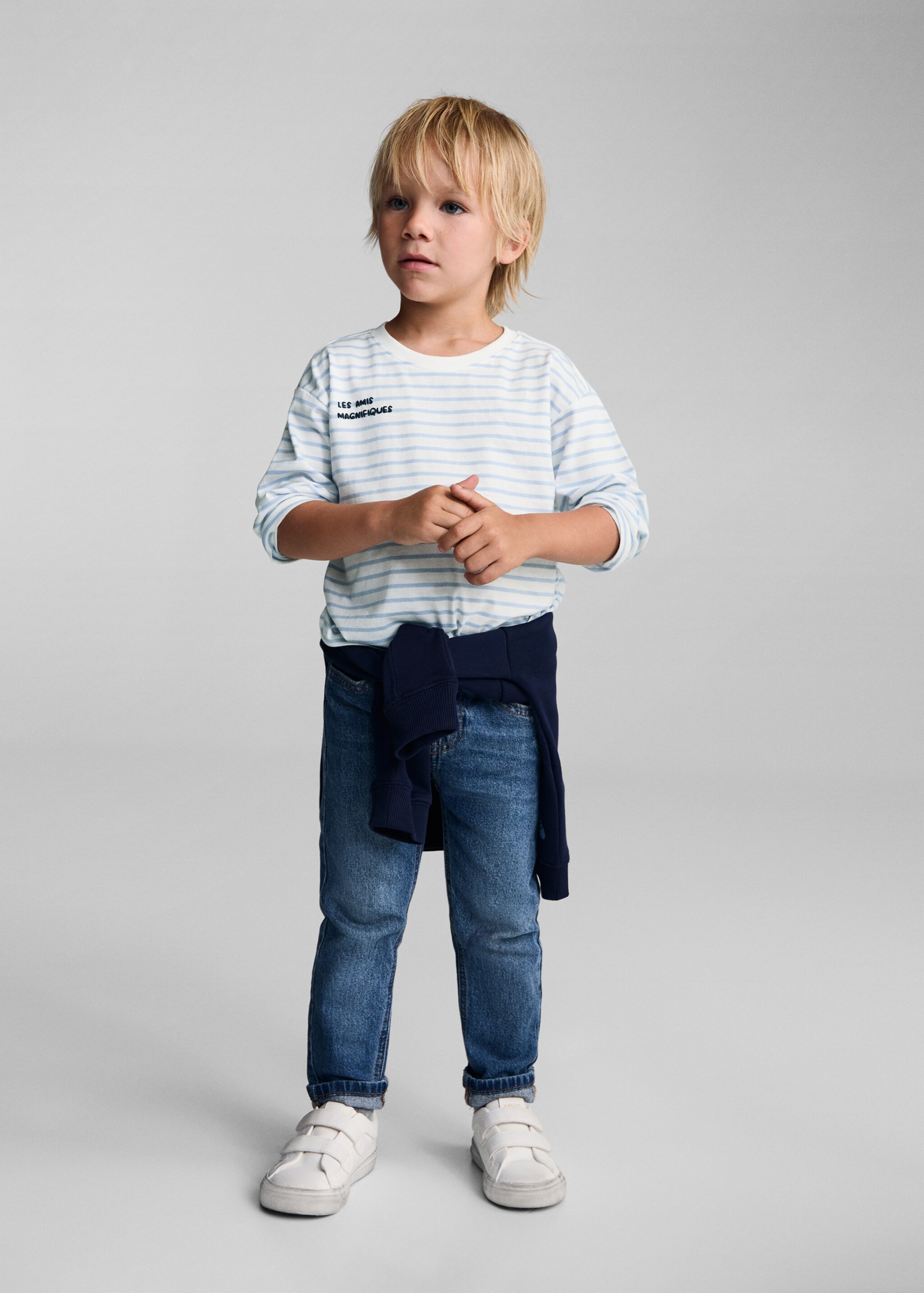 Printed long sleeve t-shirt - General plane, Sky Blue. Ref: 77043279-00.